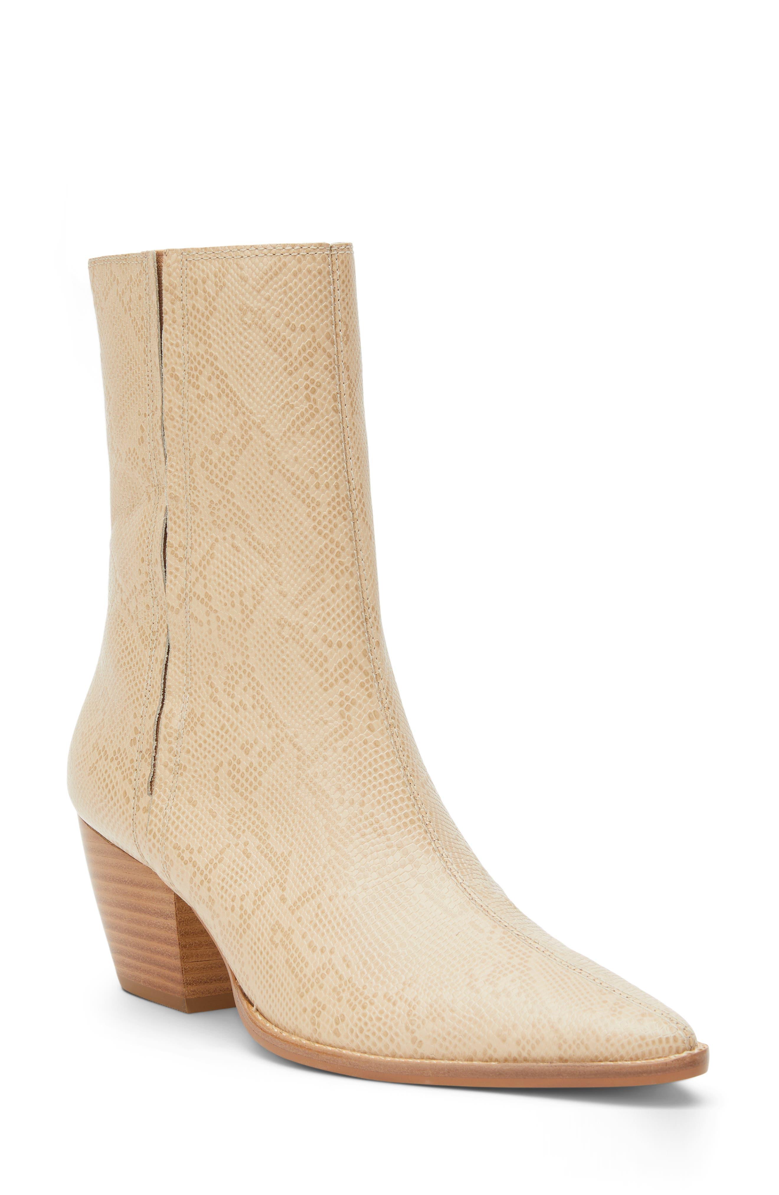 Matisse Annabelle Pointed Toe Western Boot in Natural | Lyst