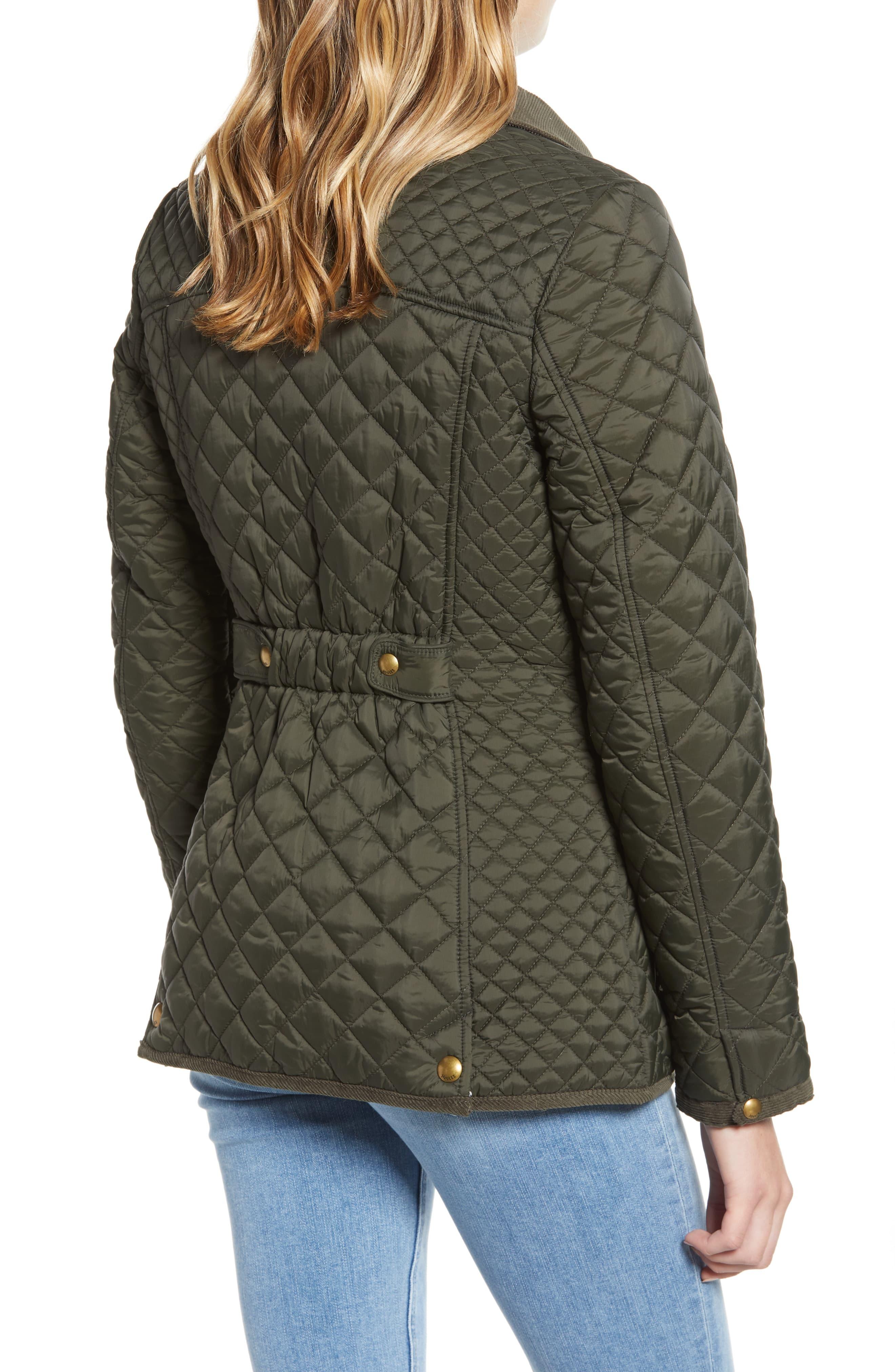joules green padded coat