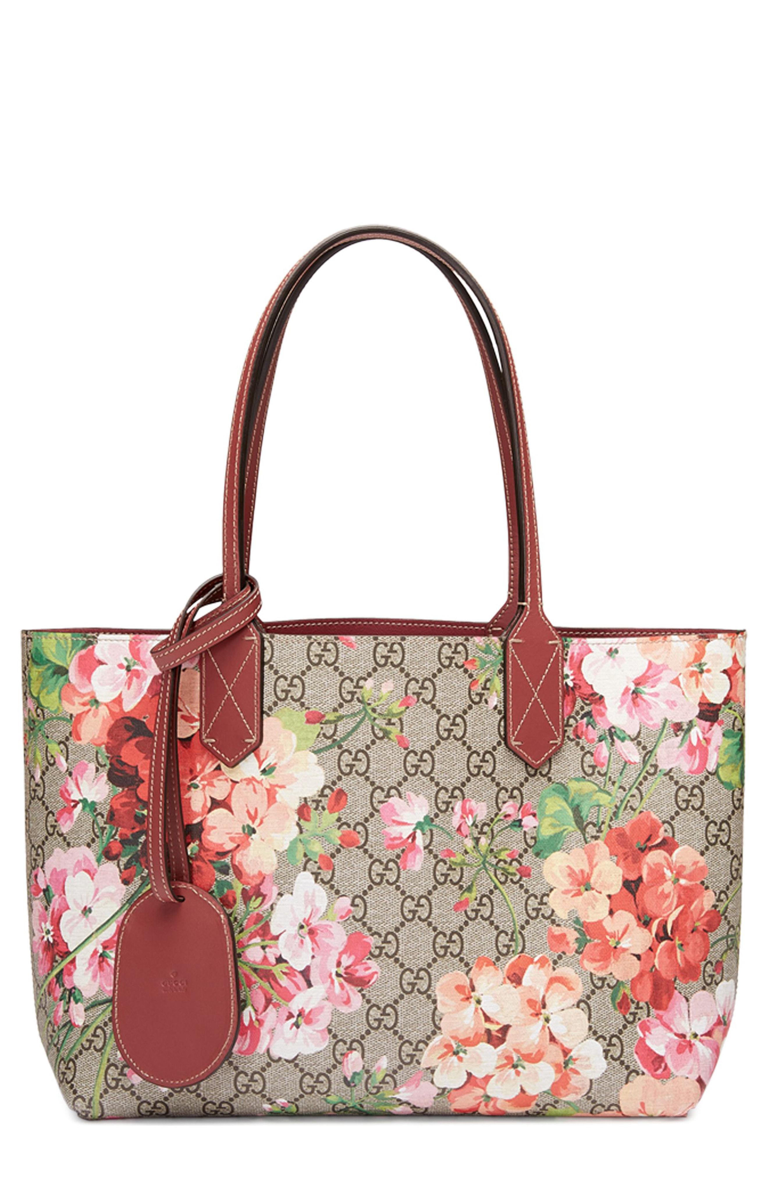 gg blooms reversible tote