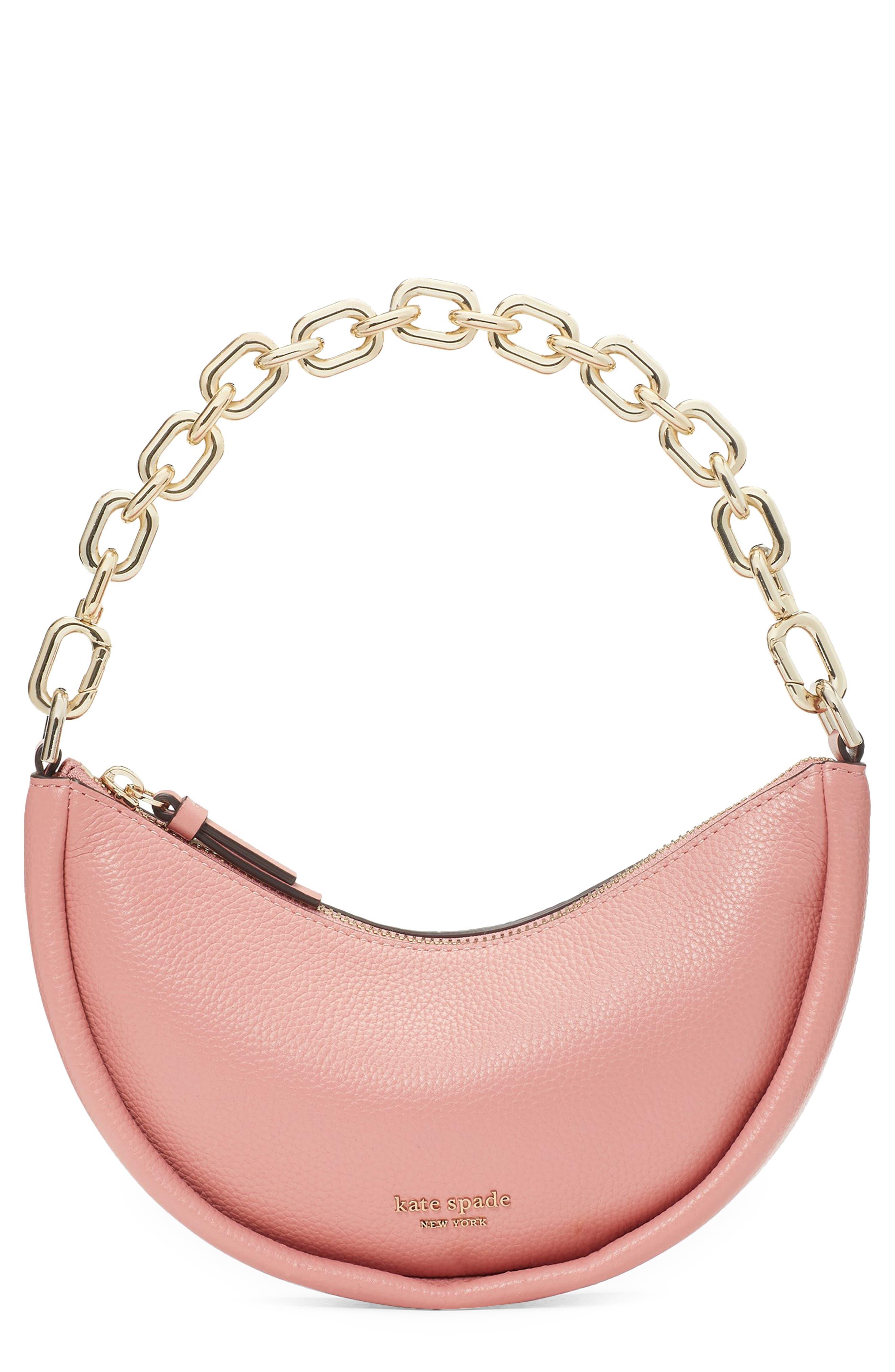 Kate Spade Small Smile Pebbled Leather Crossbody Bag in Pink | Lyst