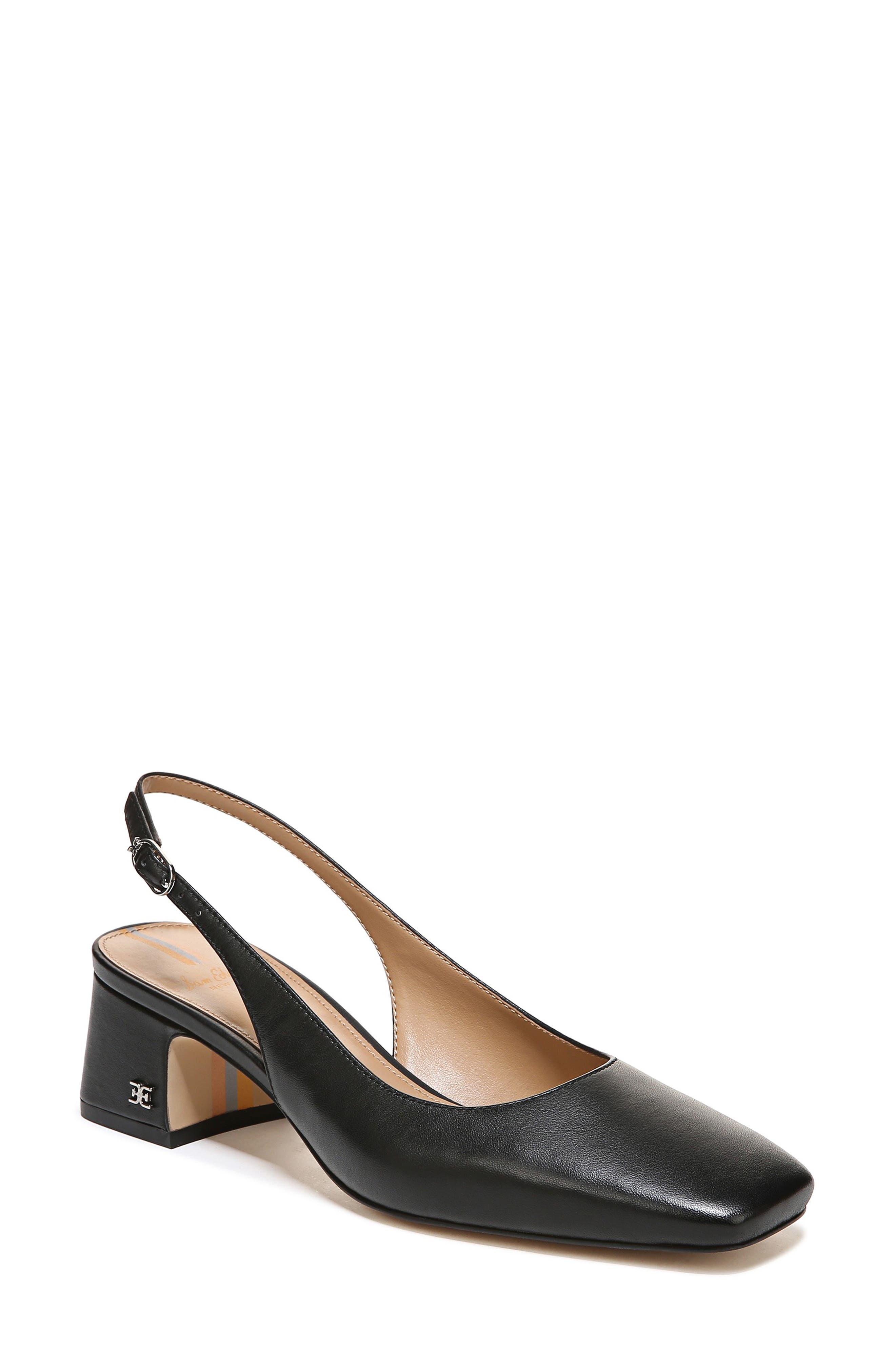 Sam Edelman Terra Slingback Pump in Black | Lyst