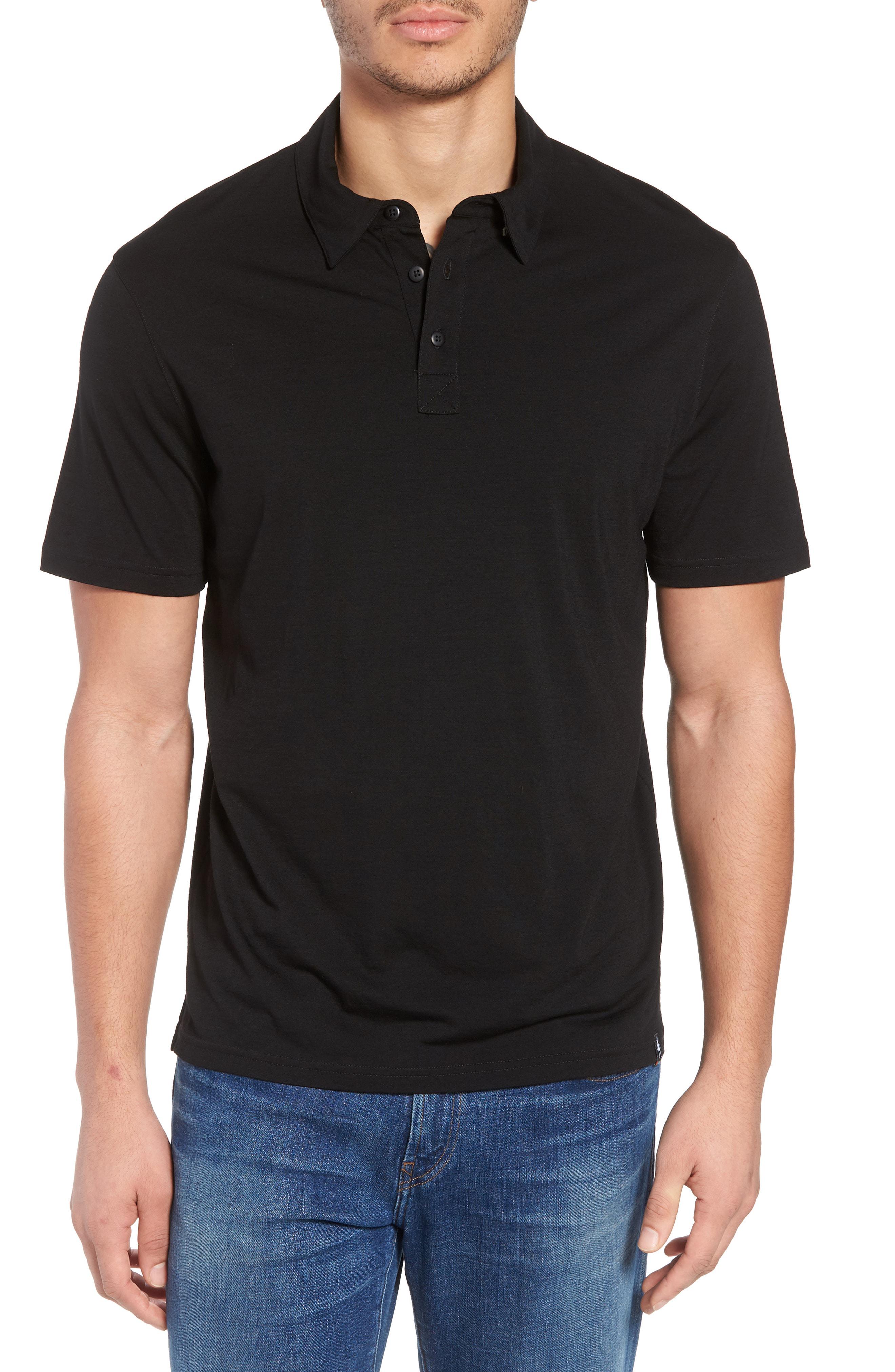 Lyst - Smartwool Merino 150 Wool Blend Polo Shirt in Black for Men