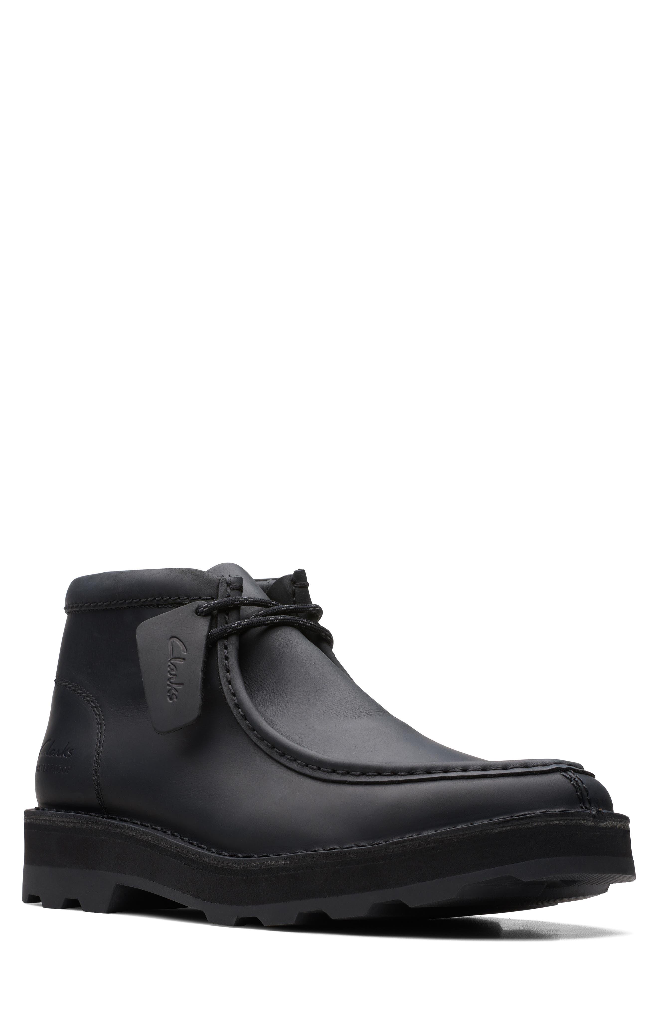Botas Clarks Corston Wally Impermeable - Ante Y Caucho Hombre Cordones