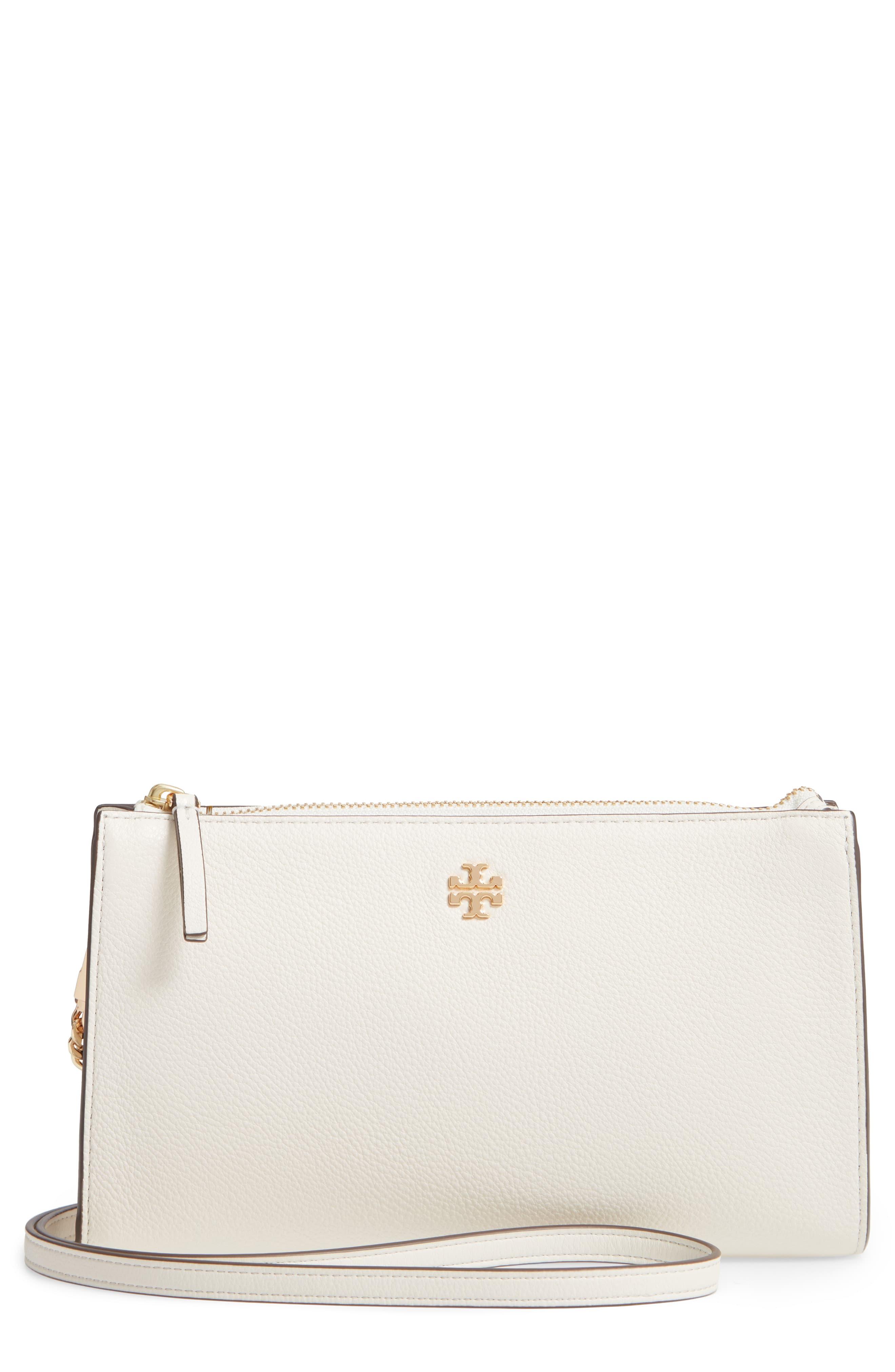 Tory Burch Pebbled Top Zip Crossbody Lyst