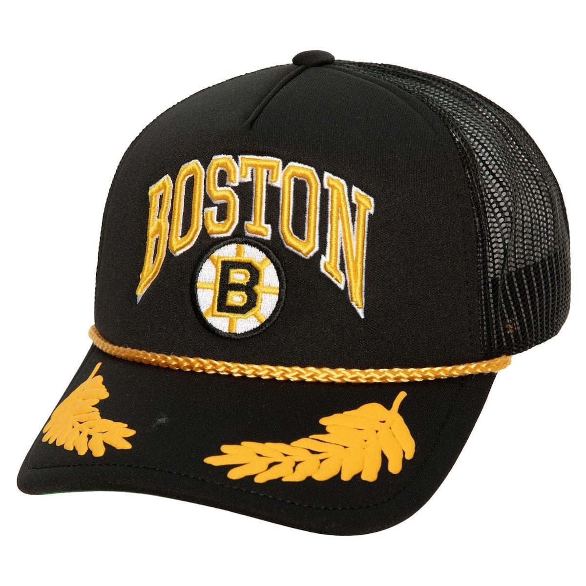 Boston Bruins Mitchell & Ness Core Team Ground 2.0 Snapback Hat - Black