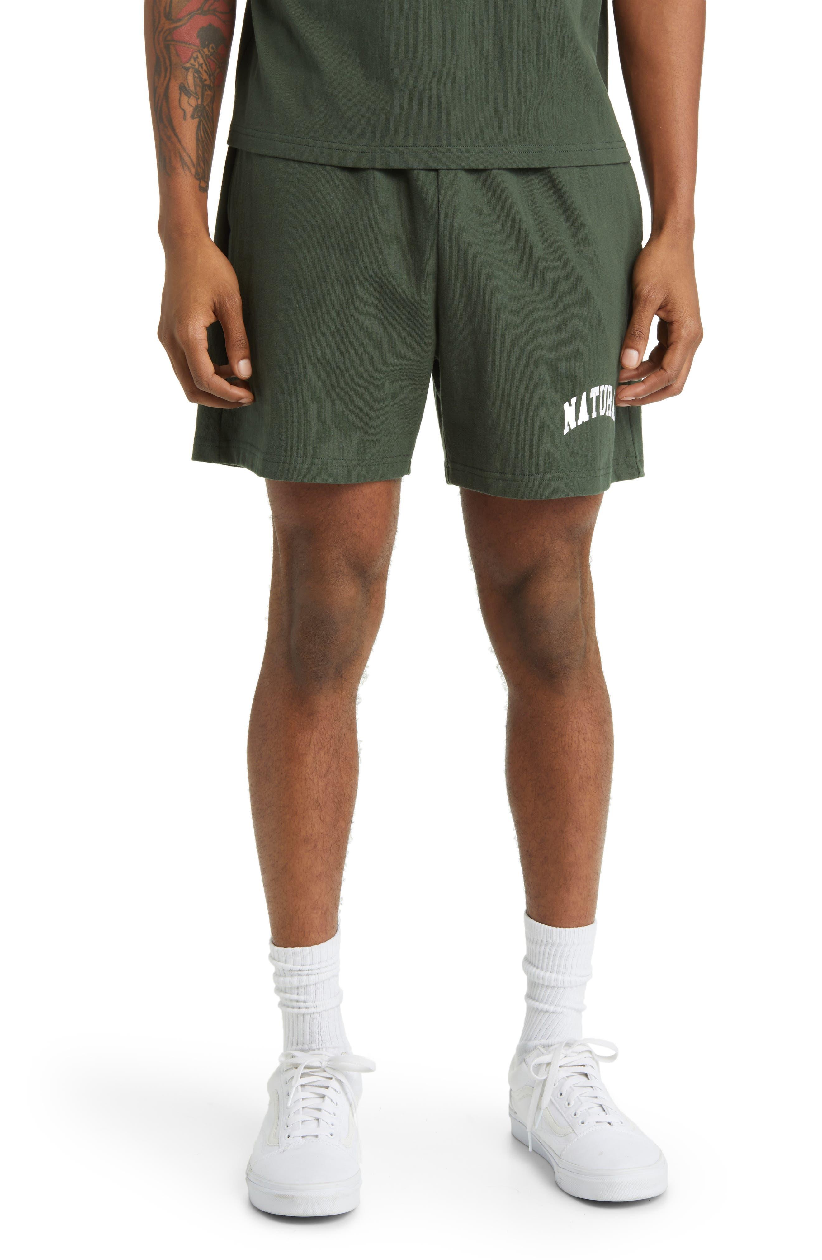 Museum of Peace & Quiet Natural Graphic Sweat Shorts in Green for Men | Lyst