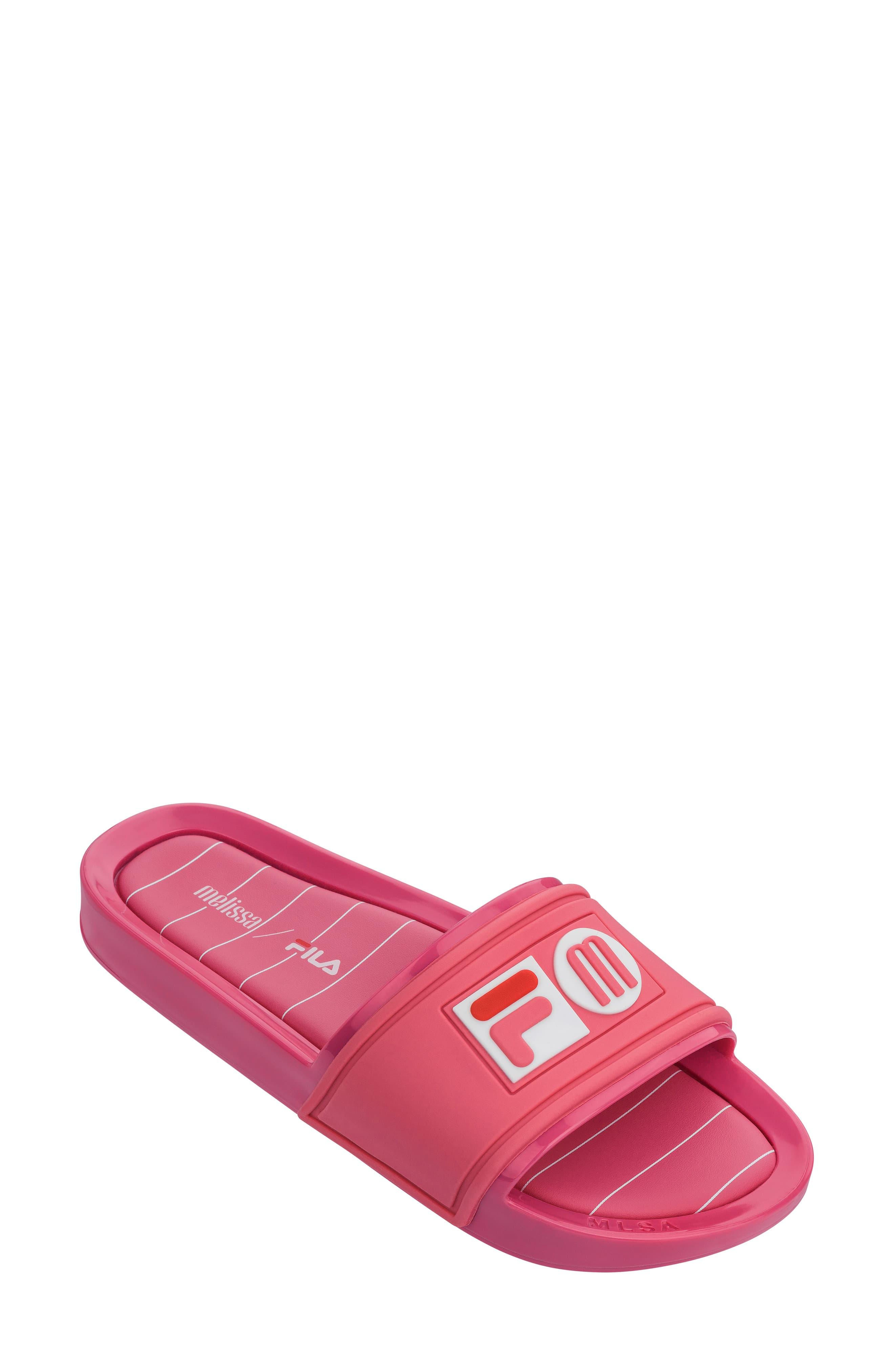 Melissa X Fila Sport Slide in Pink - Lyst