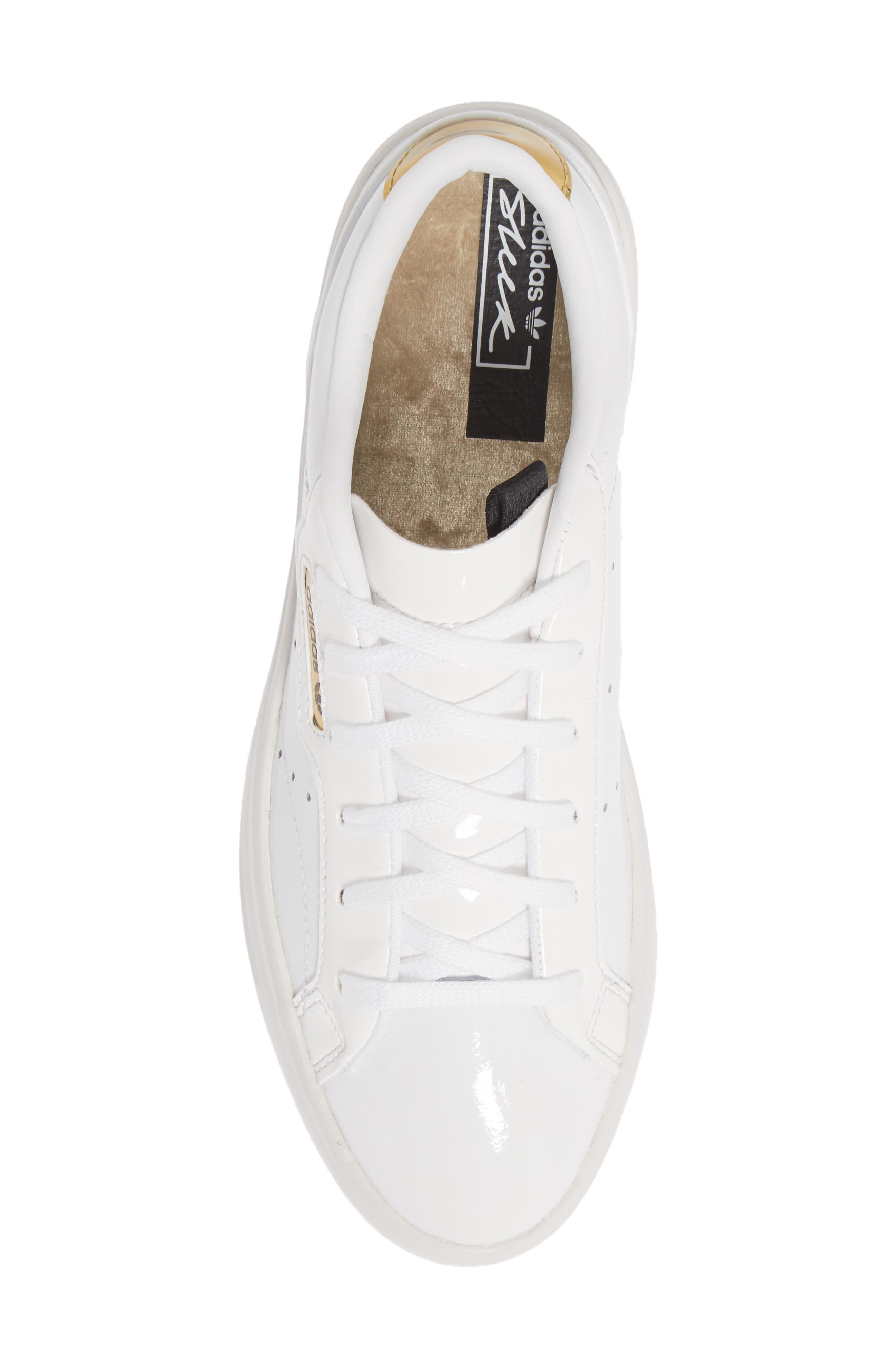 Sleek leather sales sneaker