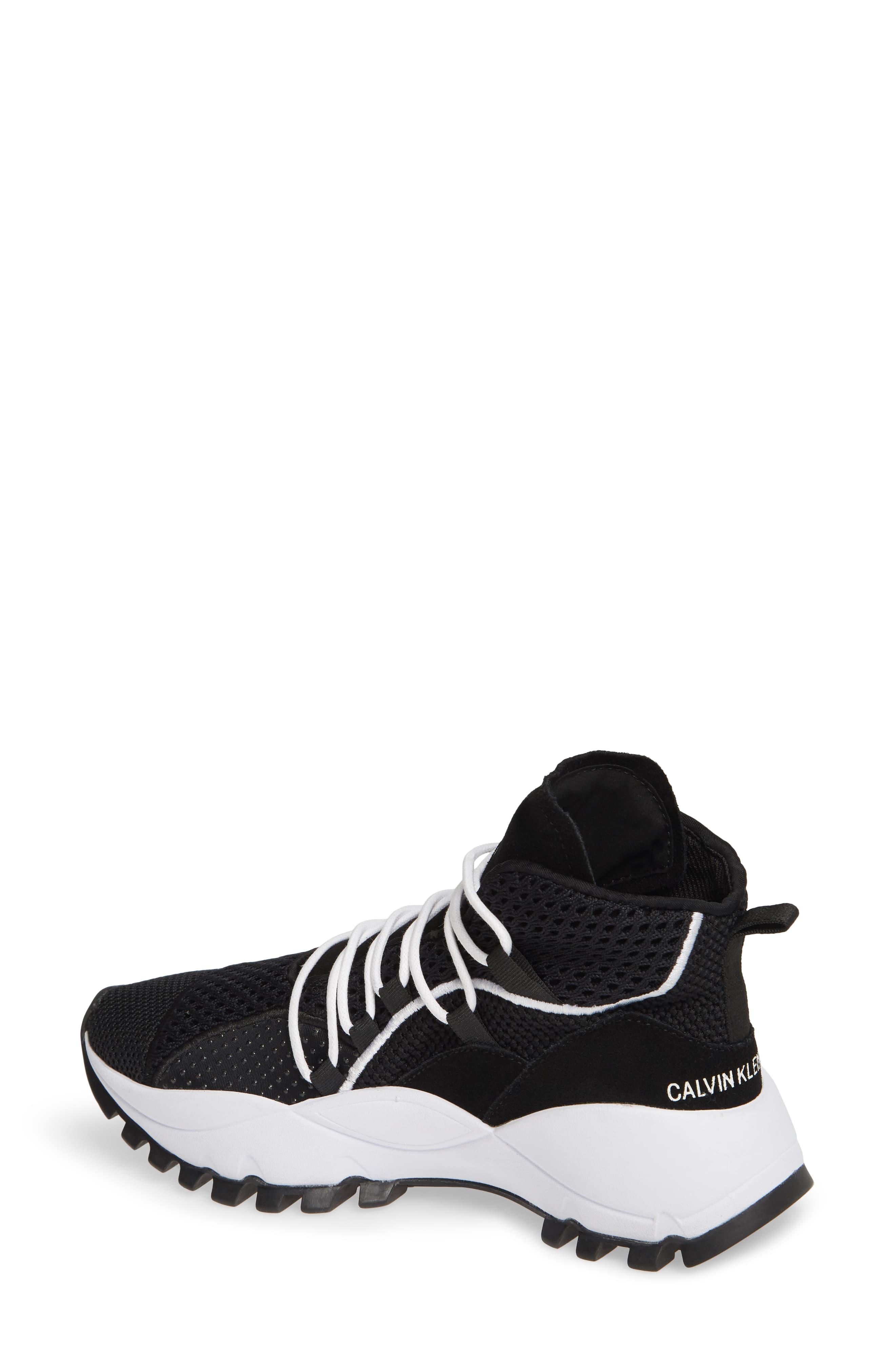 calvin klein knit high top sneakers