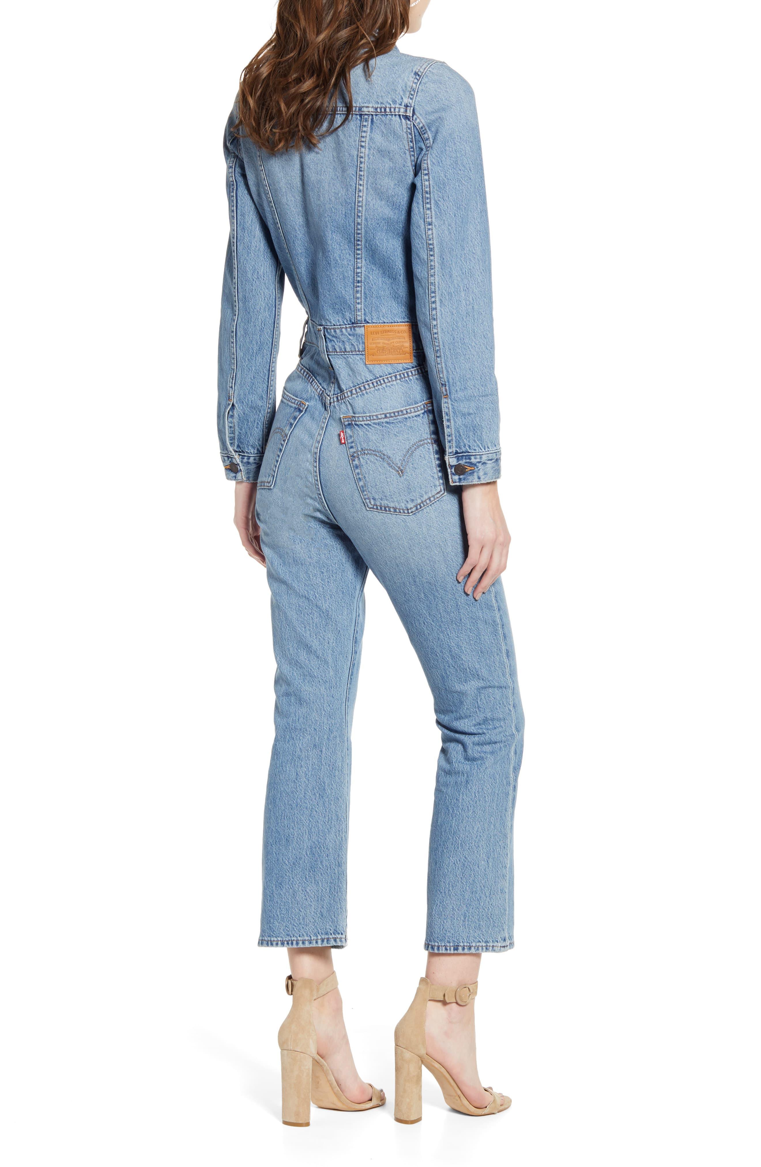 levi's kick flare jumpsuit