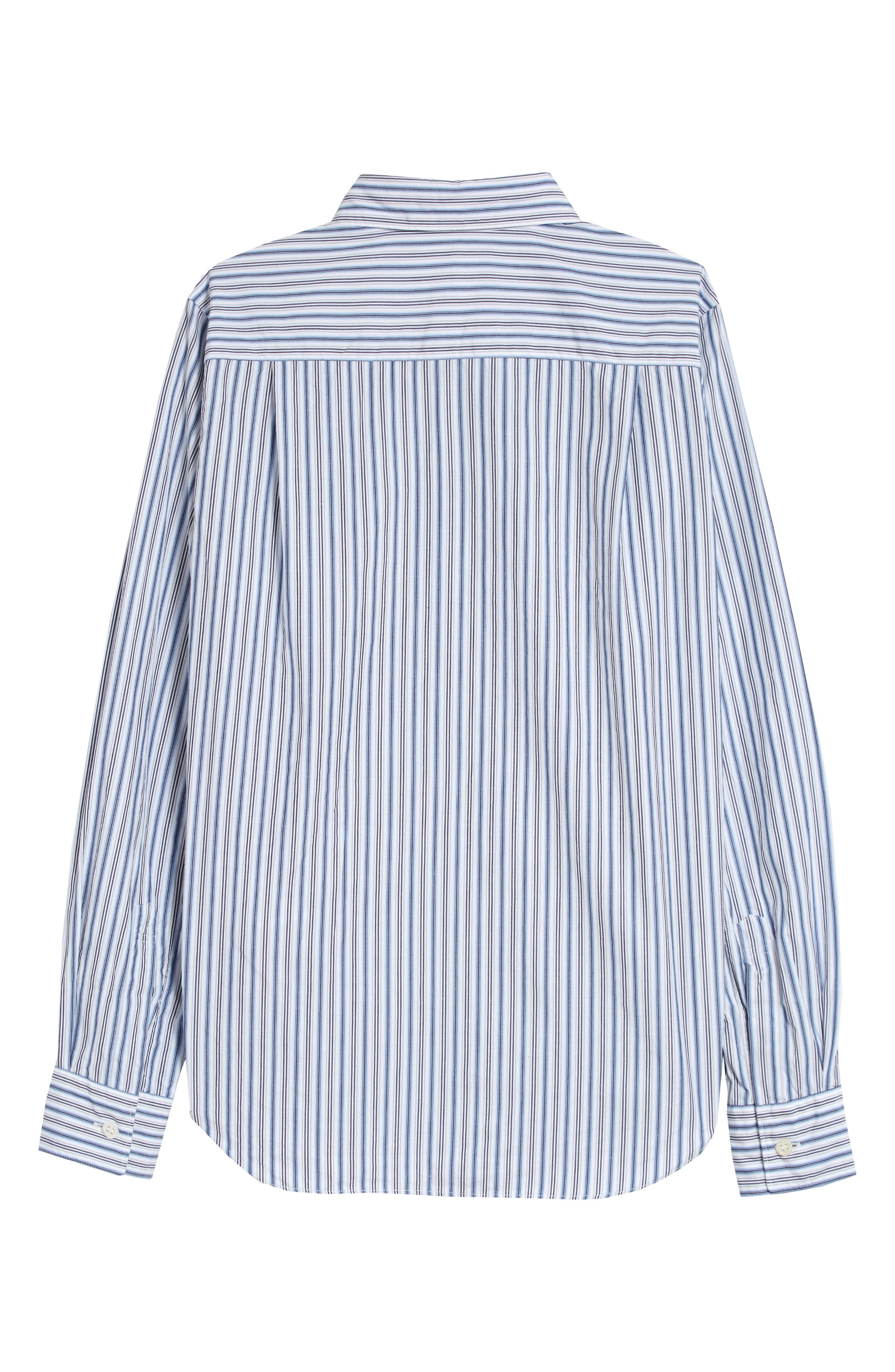 Comme des Garçons Cotton Comme Des Garçons Play Stripe Shirt in Blue - Lyst