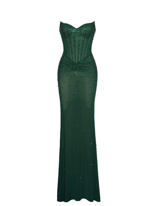 fatima burgundy crystal sleeveless corset maxi dress Miss Circle Women Fatima Burgundy Crystal Sleeveless Corset Mermaid Maxi Dress
