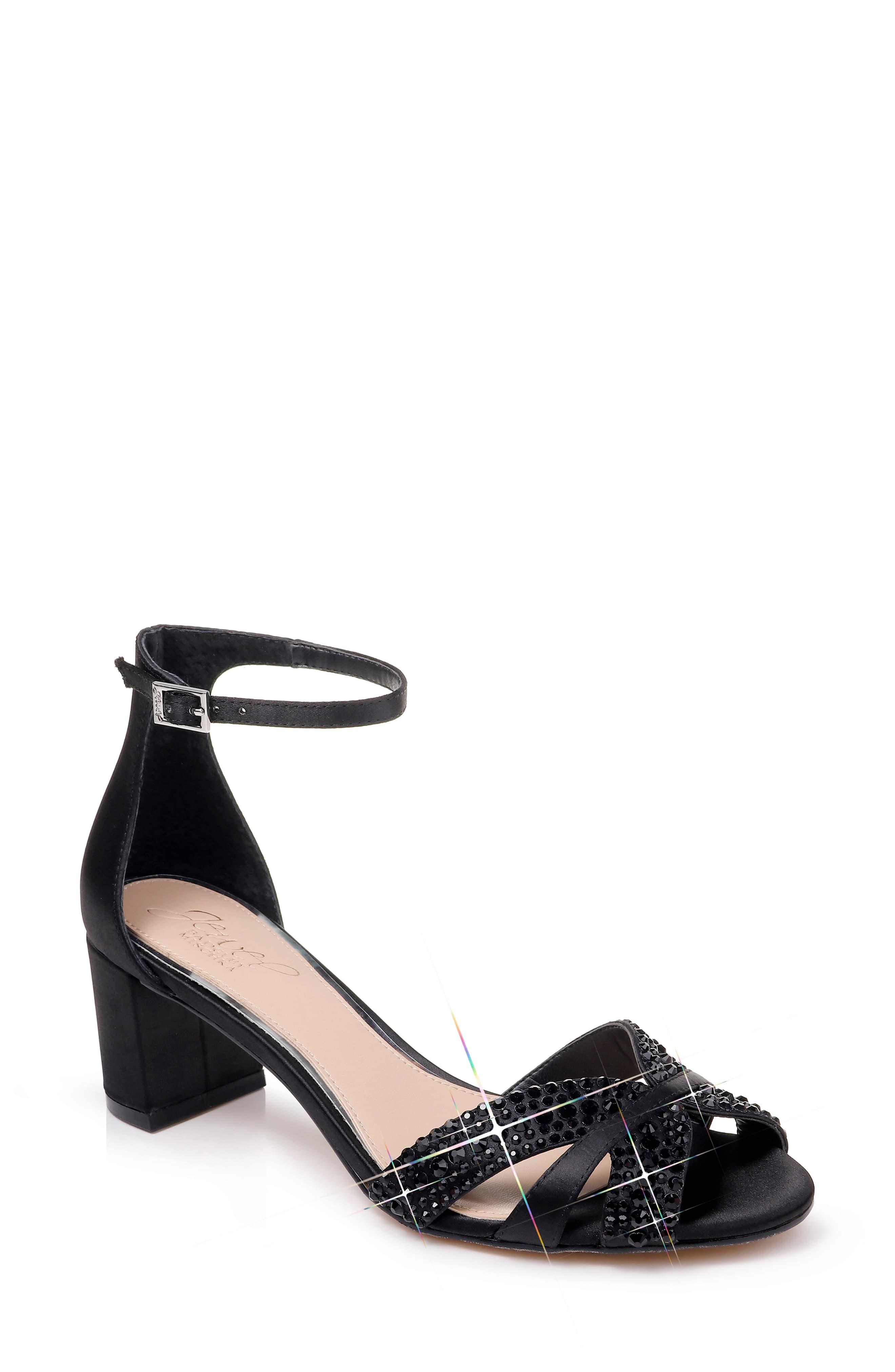 badgley mischka ankle strap shoes
