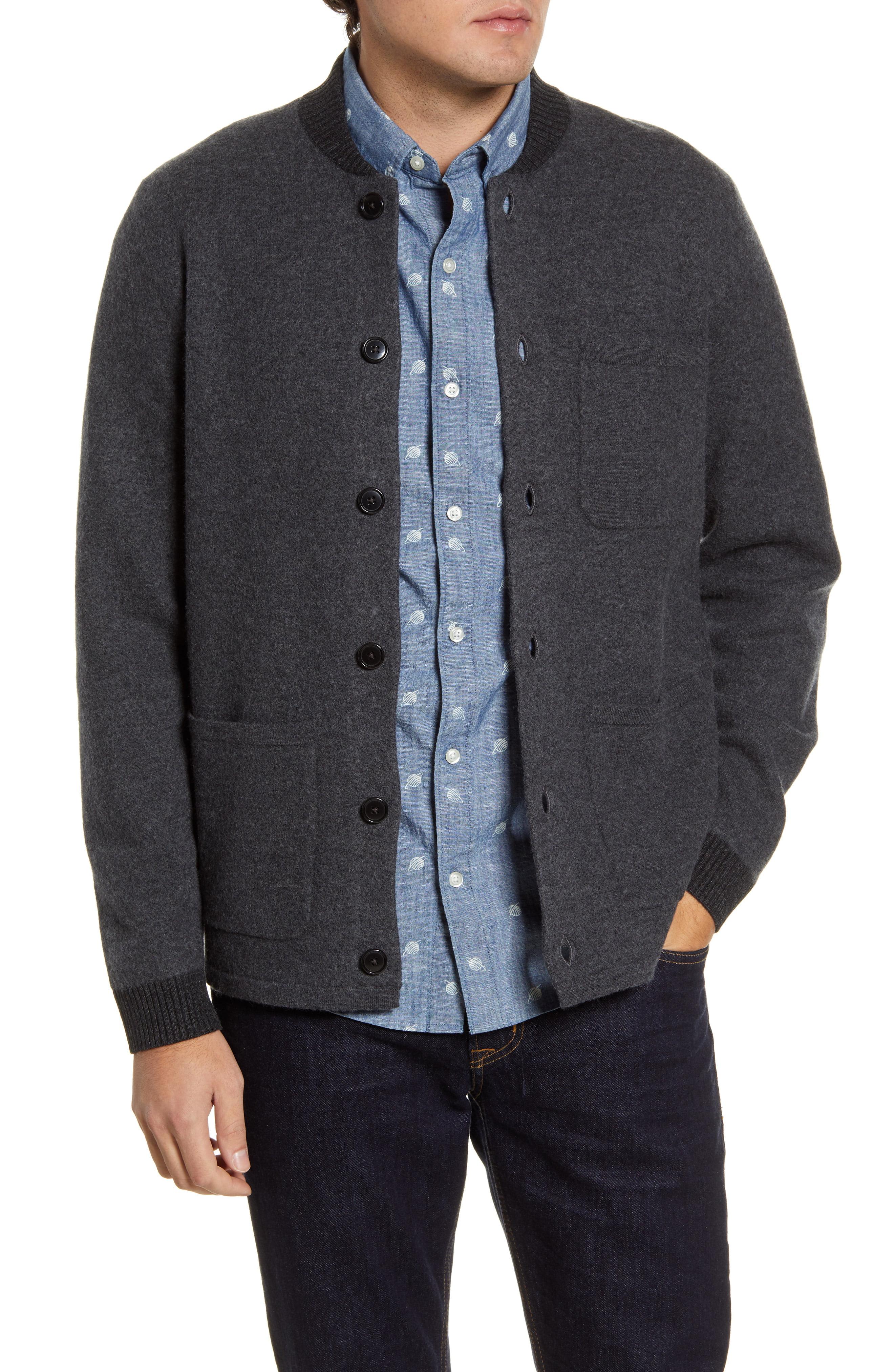 button up wool sweater