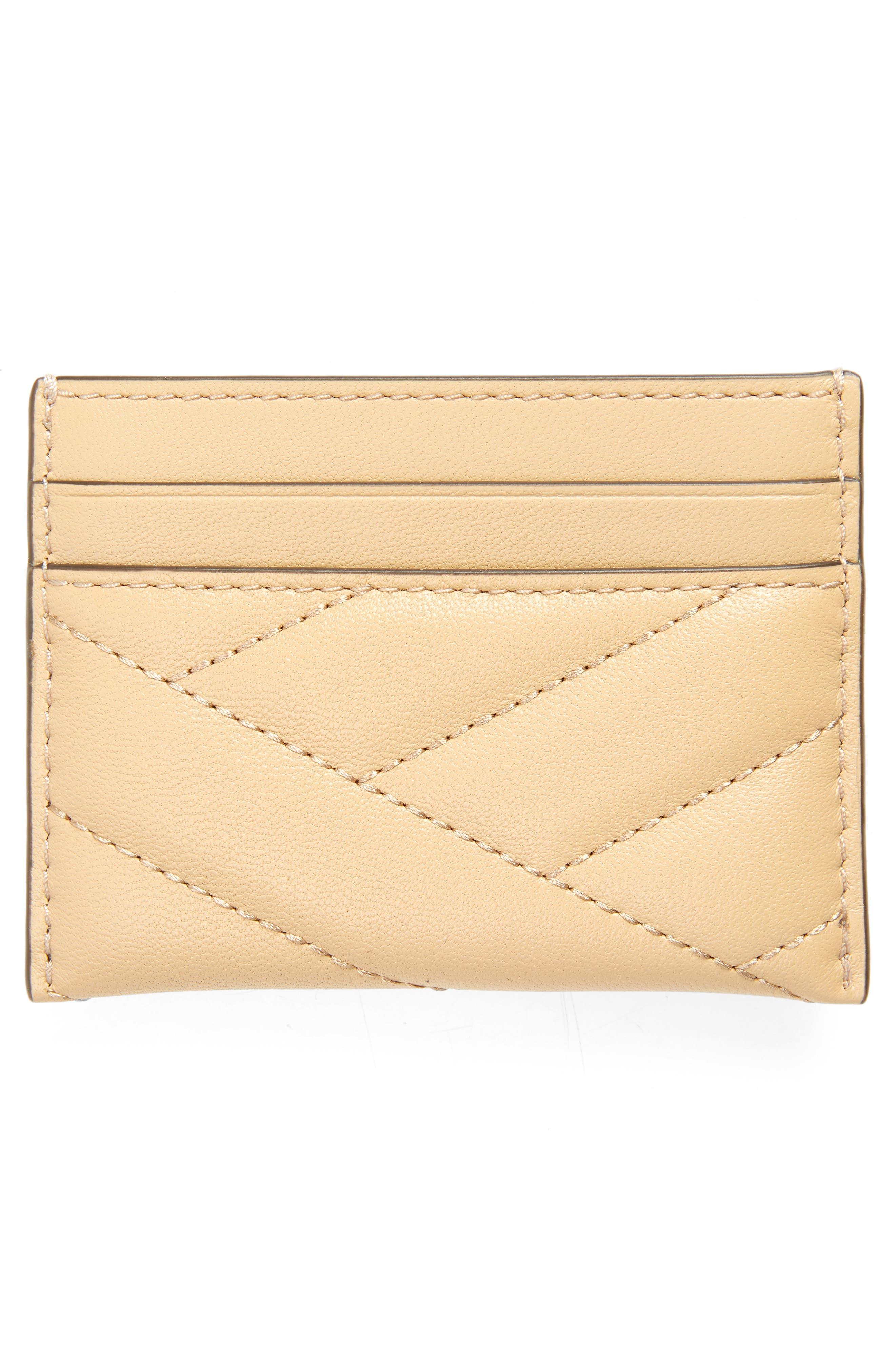 Tory Burch Kira Chevron Leather Card Case