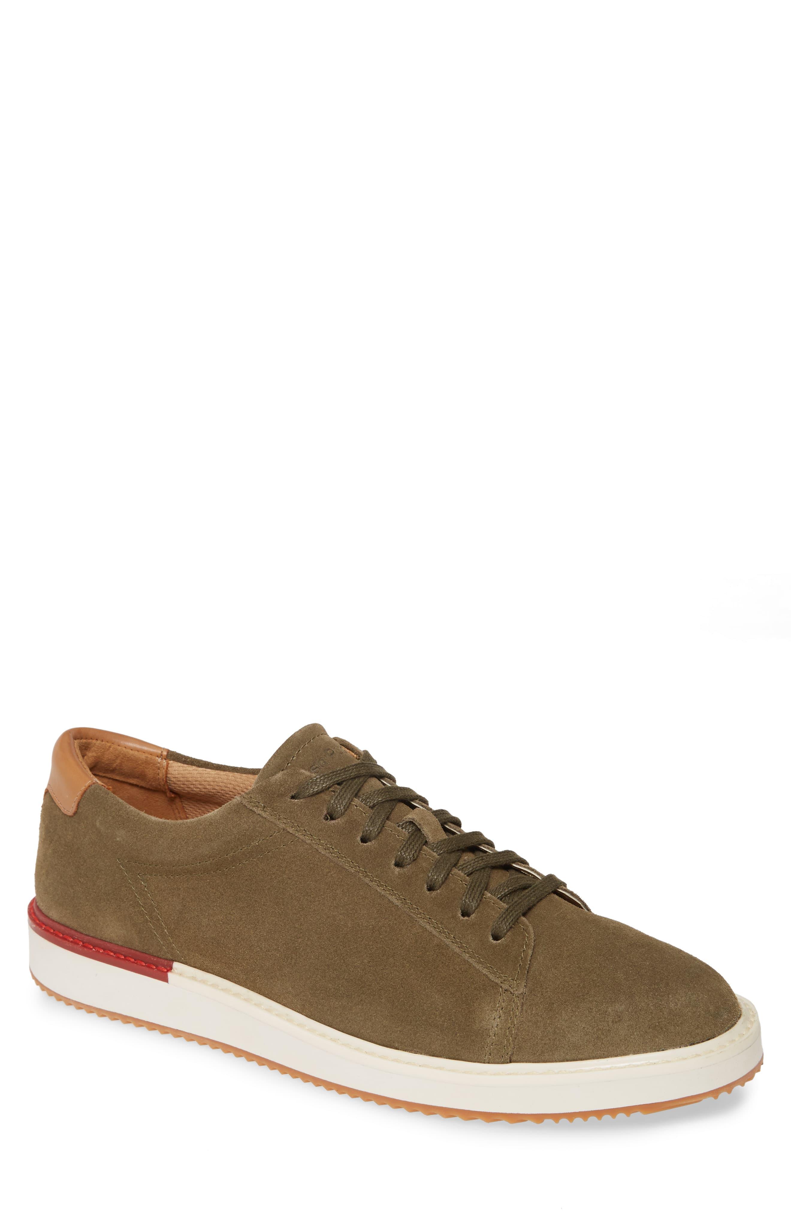Hush Puppies Heath Sneaker in Olive Suede (Brown) for Men Lyst