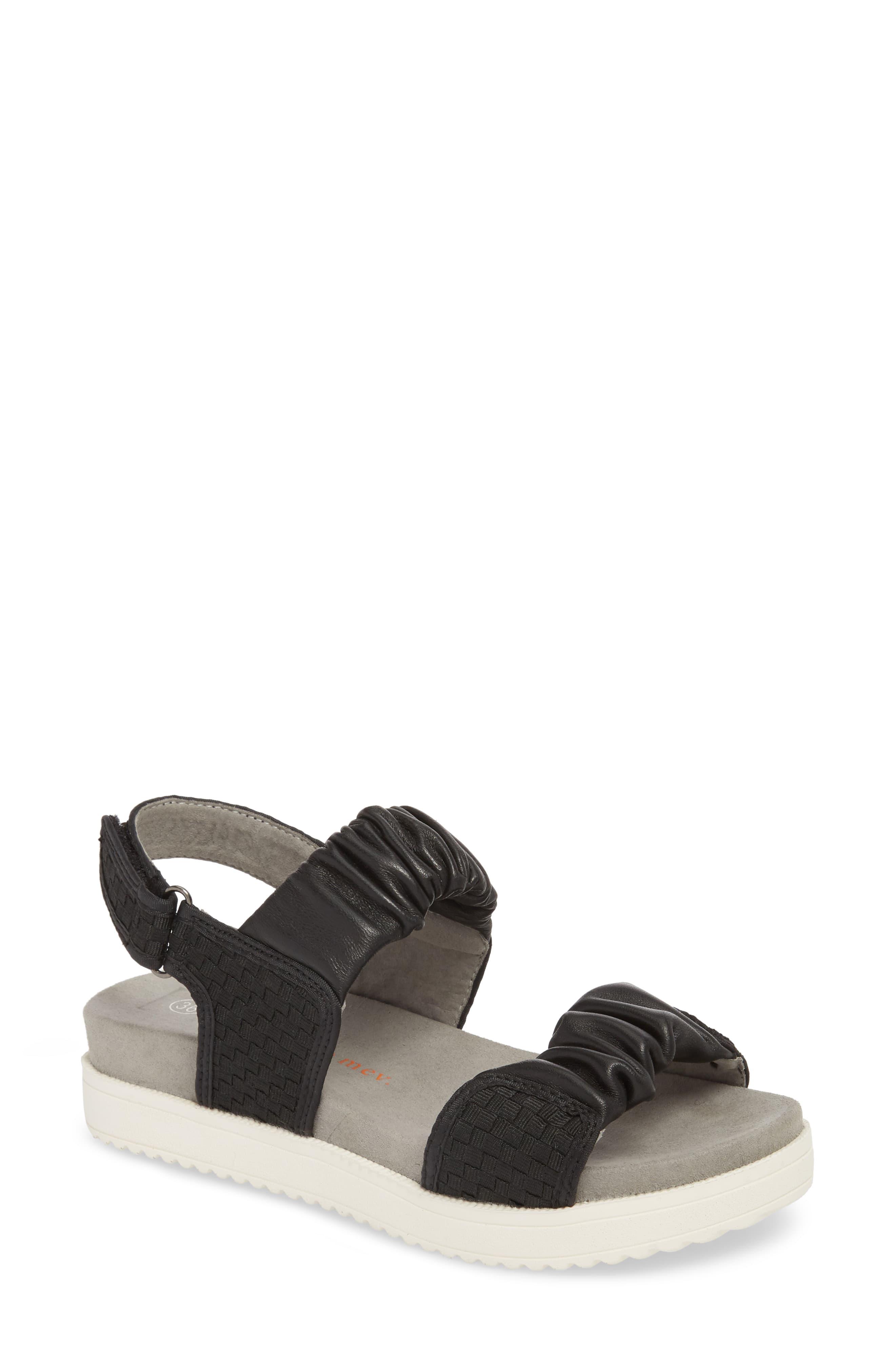 Bernie Mev Fiji Sandal in Black/ Black Leather (Black) - Lyst
