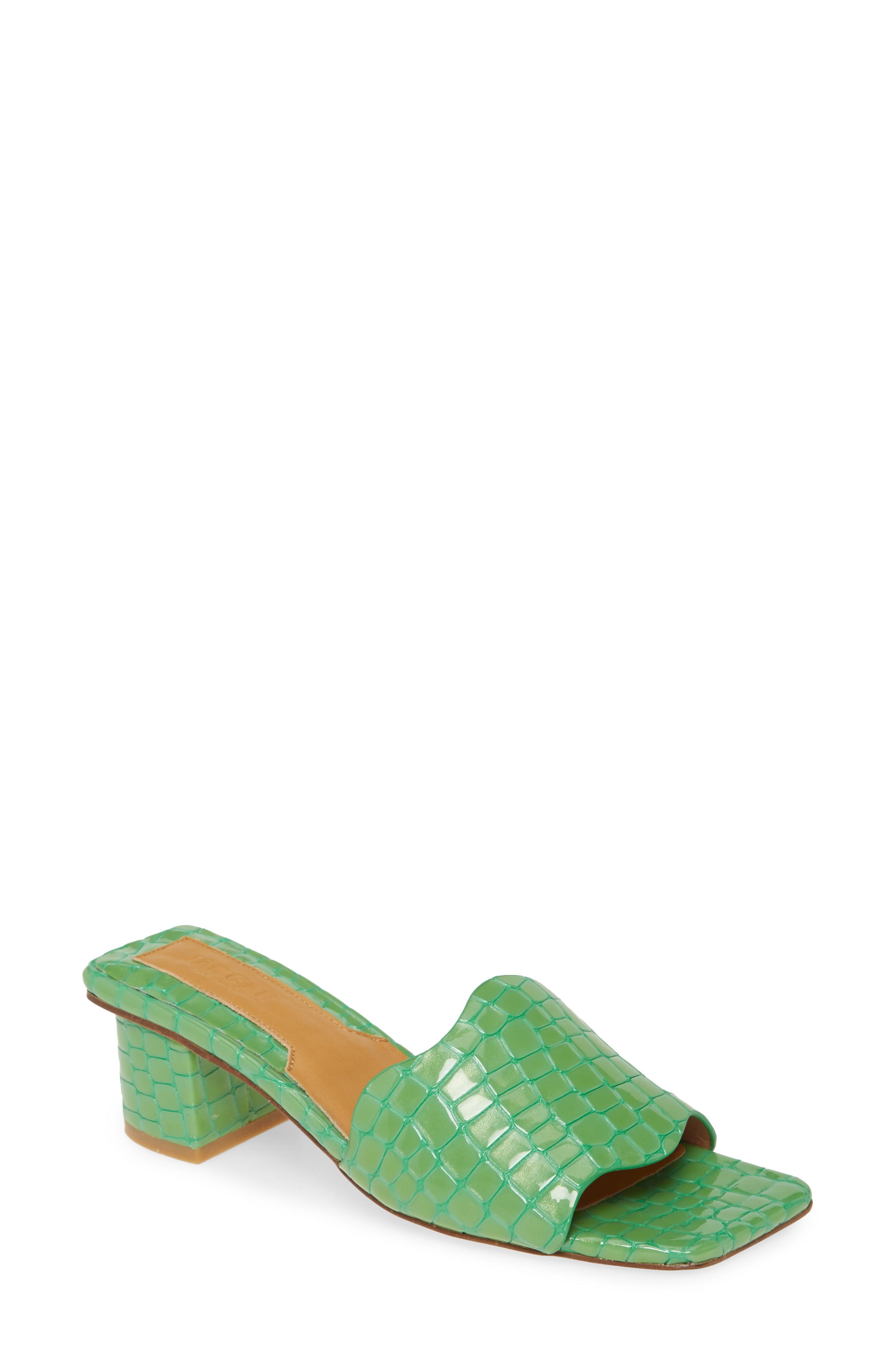croc slides green
