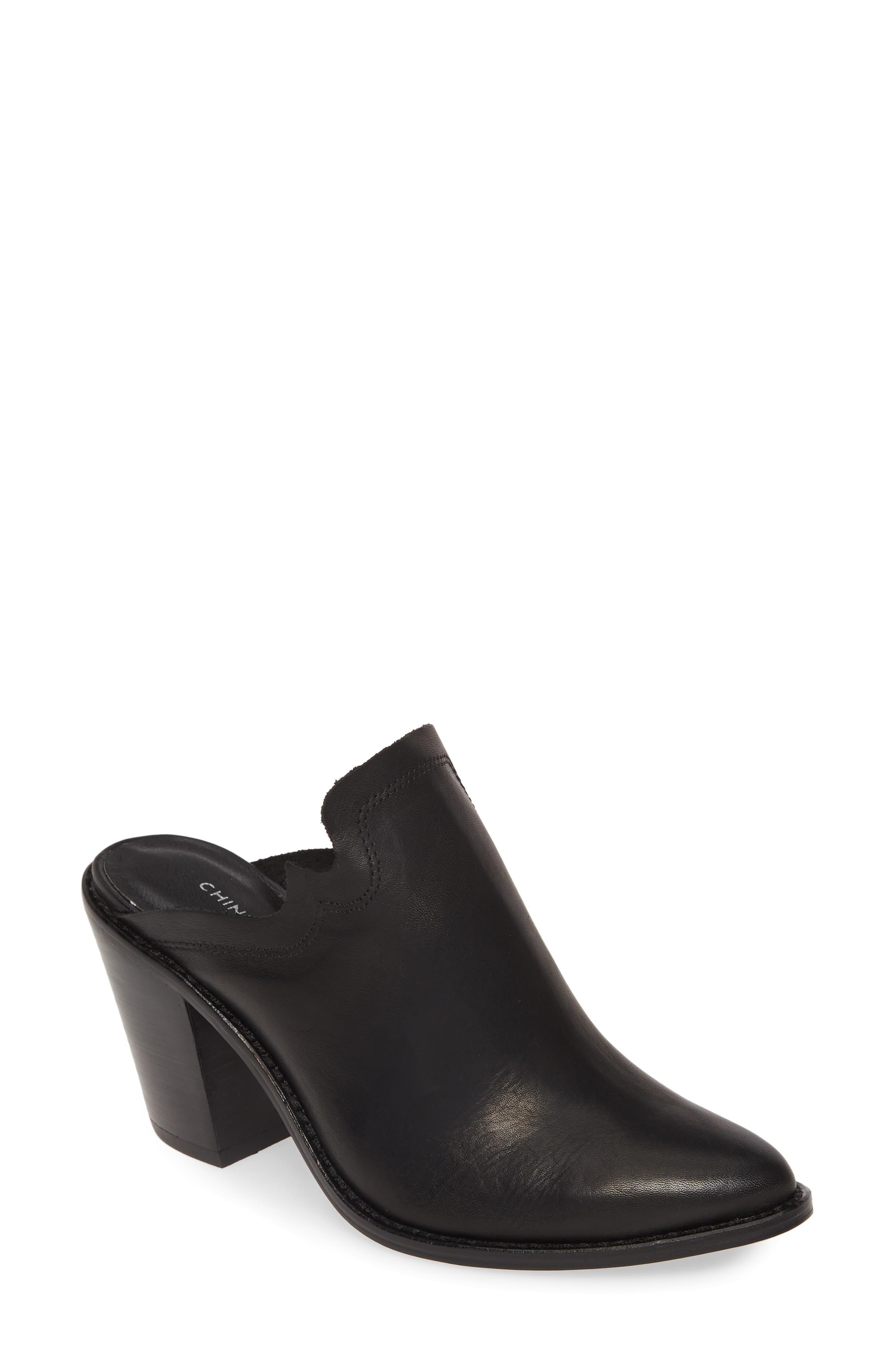 Chinese Laundry Songstress Mule in Black Leather (Black) - Lyst