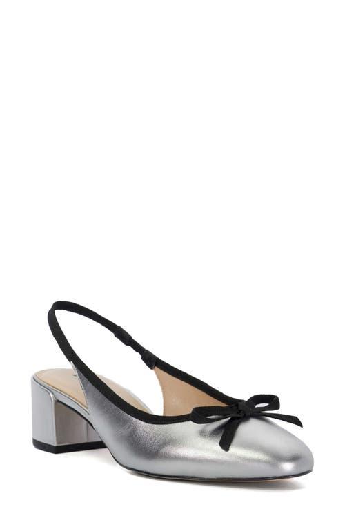 SL DUNE SLINGBACK PUMPS MUSTARD POLISHED CALFSKIN