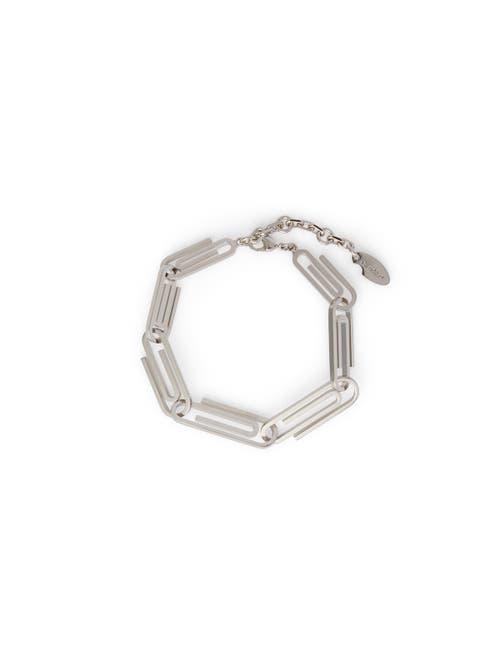 Off-White c/o Virgil Abloh Paperclip Chain Bracelet in Metallic
