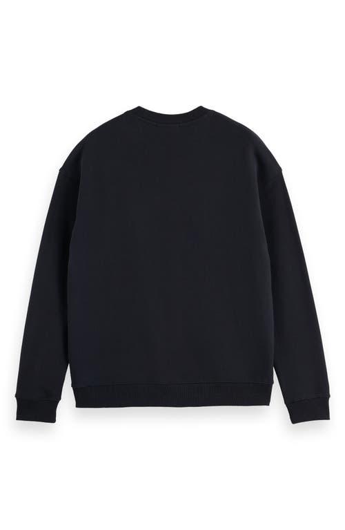 “Scotch & Soda” エンブロイダリースウェットシャツ Black Scotch & Soda” エンブロイダリースウェットシャツ Black