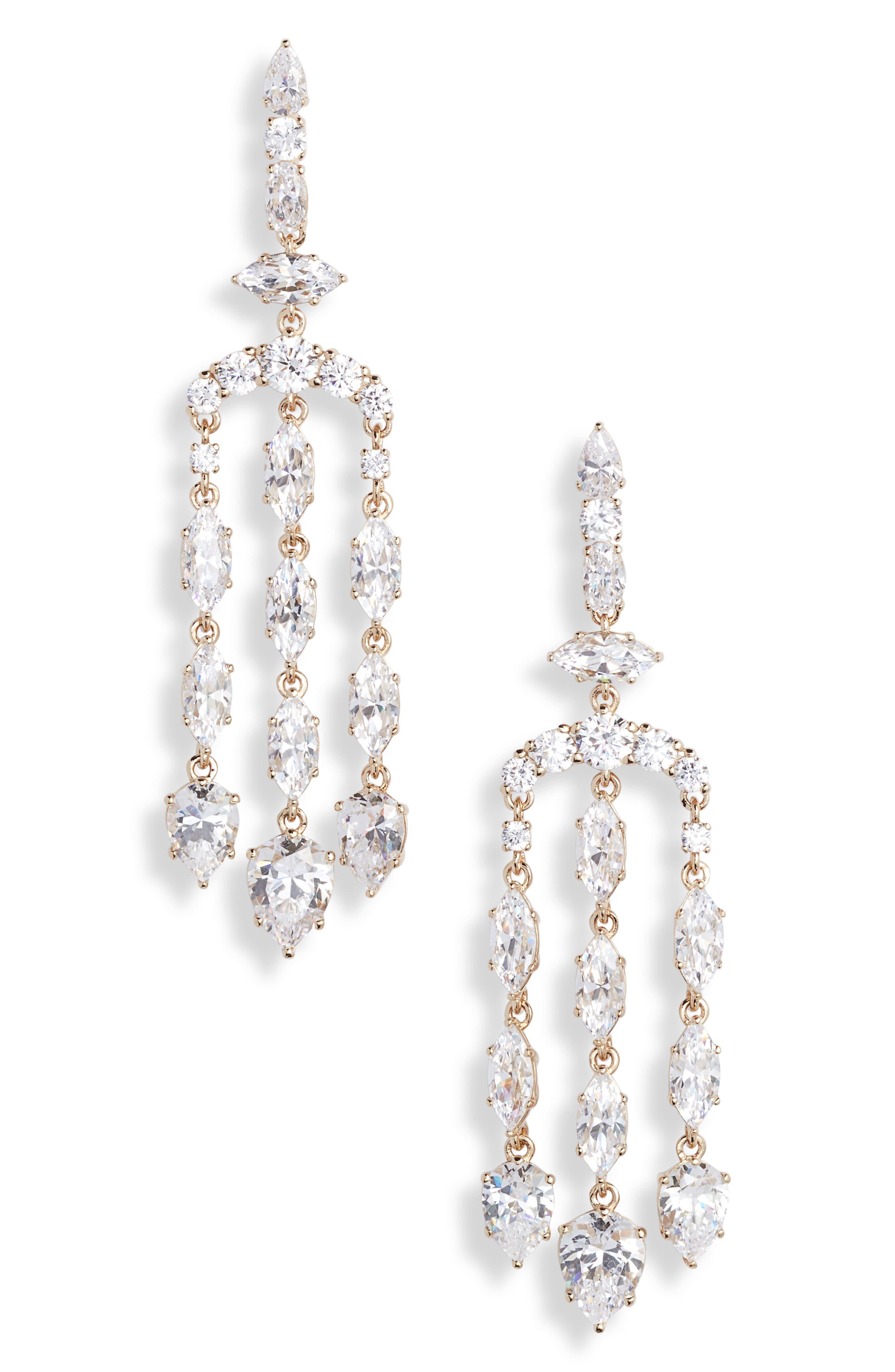 Nadri Chandelier Drop Earrings in Gold (Metallic) Lyst