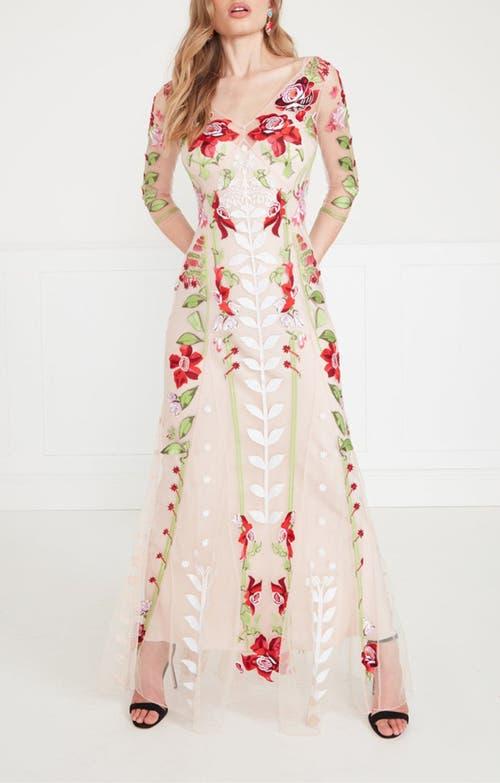 strapless open back dress Alice Temperley 'Jean' UK 10