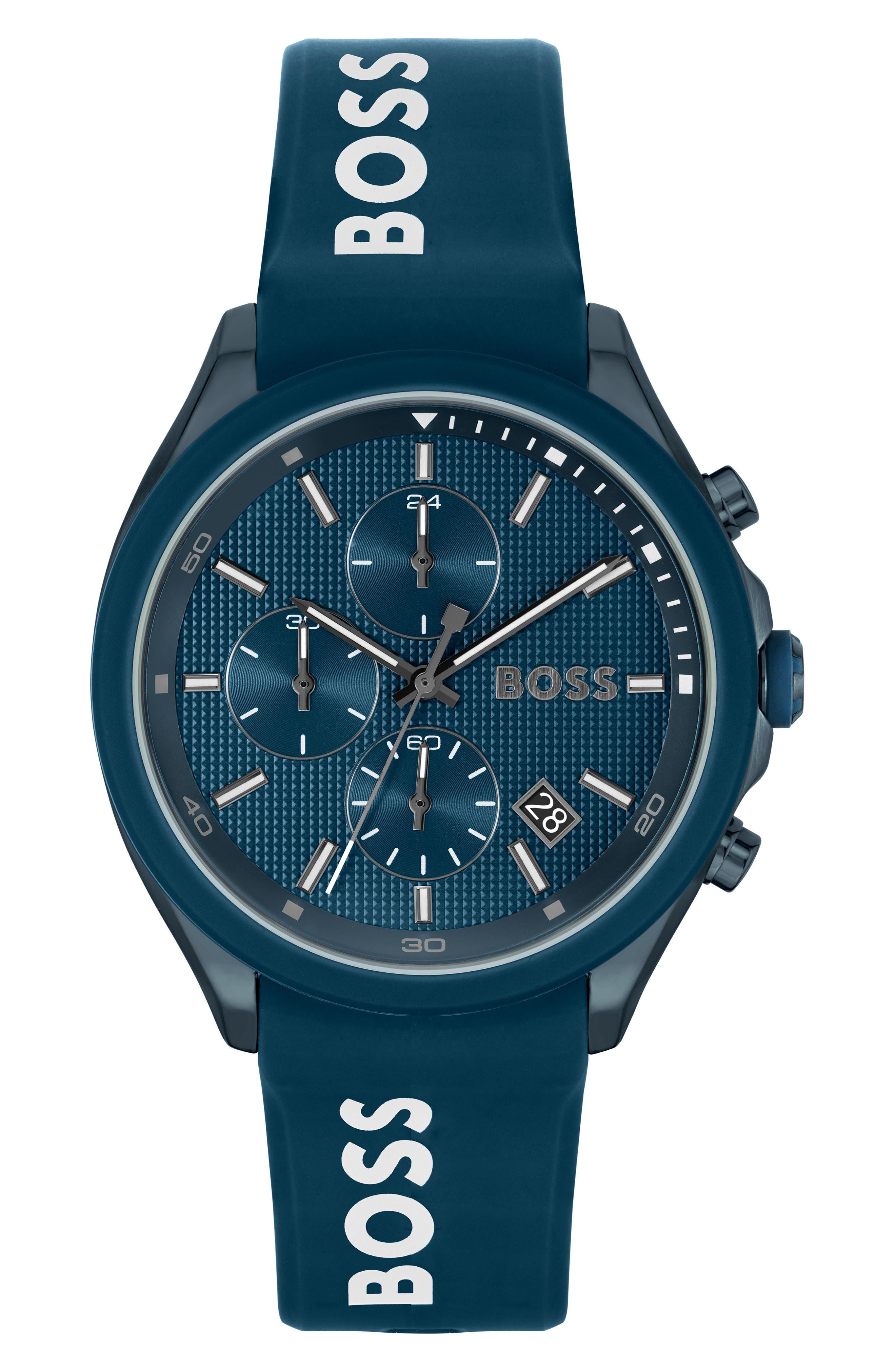 Hugo boss watch silicone cheap strap