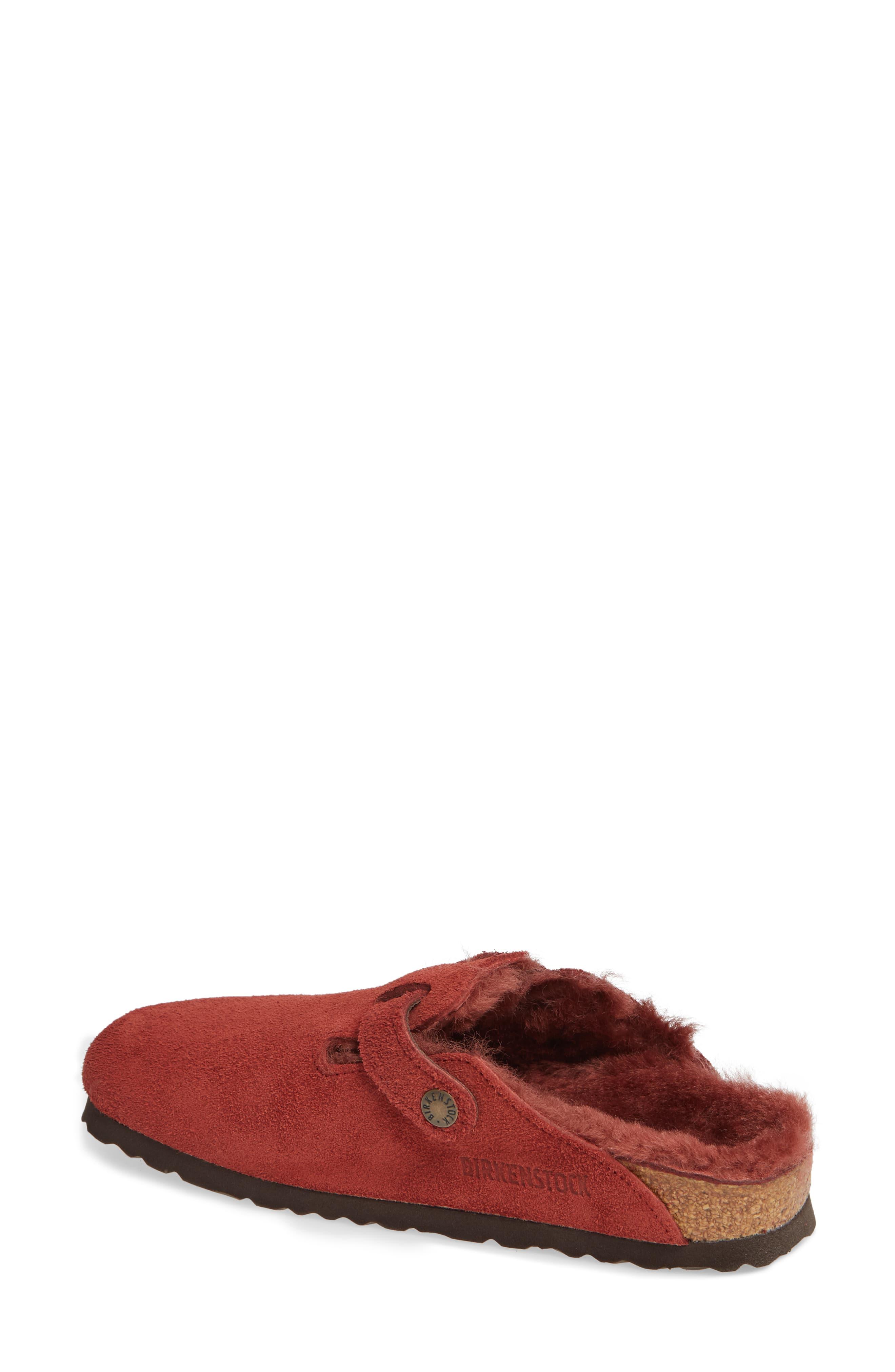boston genuine shearling lined clog