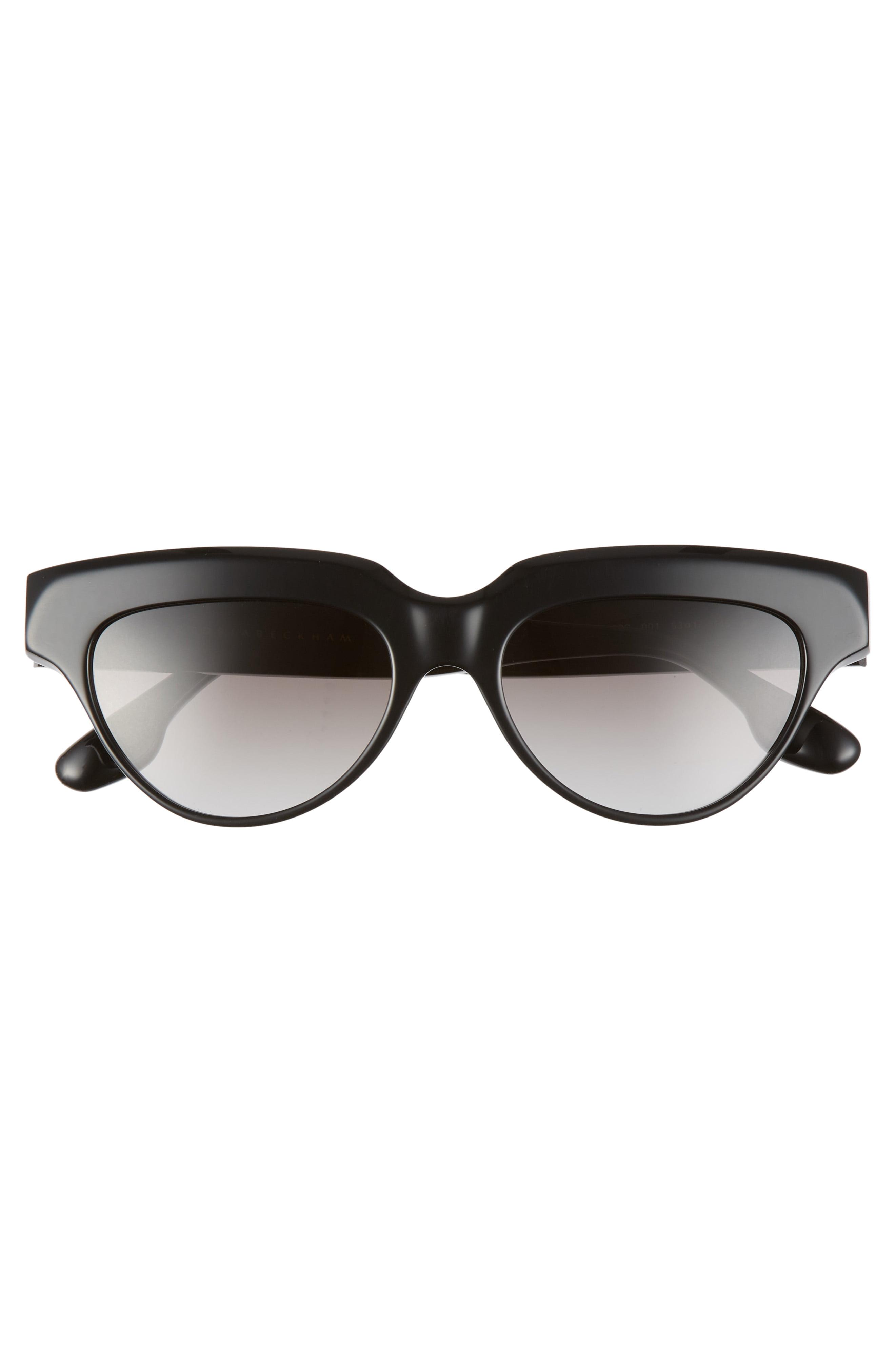 Victoria Beckham 53mm Gradient Cat Eye Sunglasses in Black ...