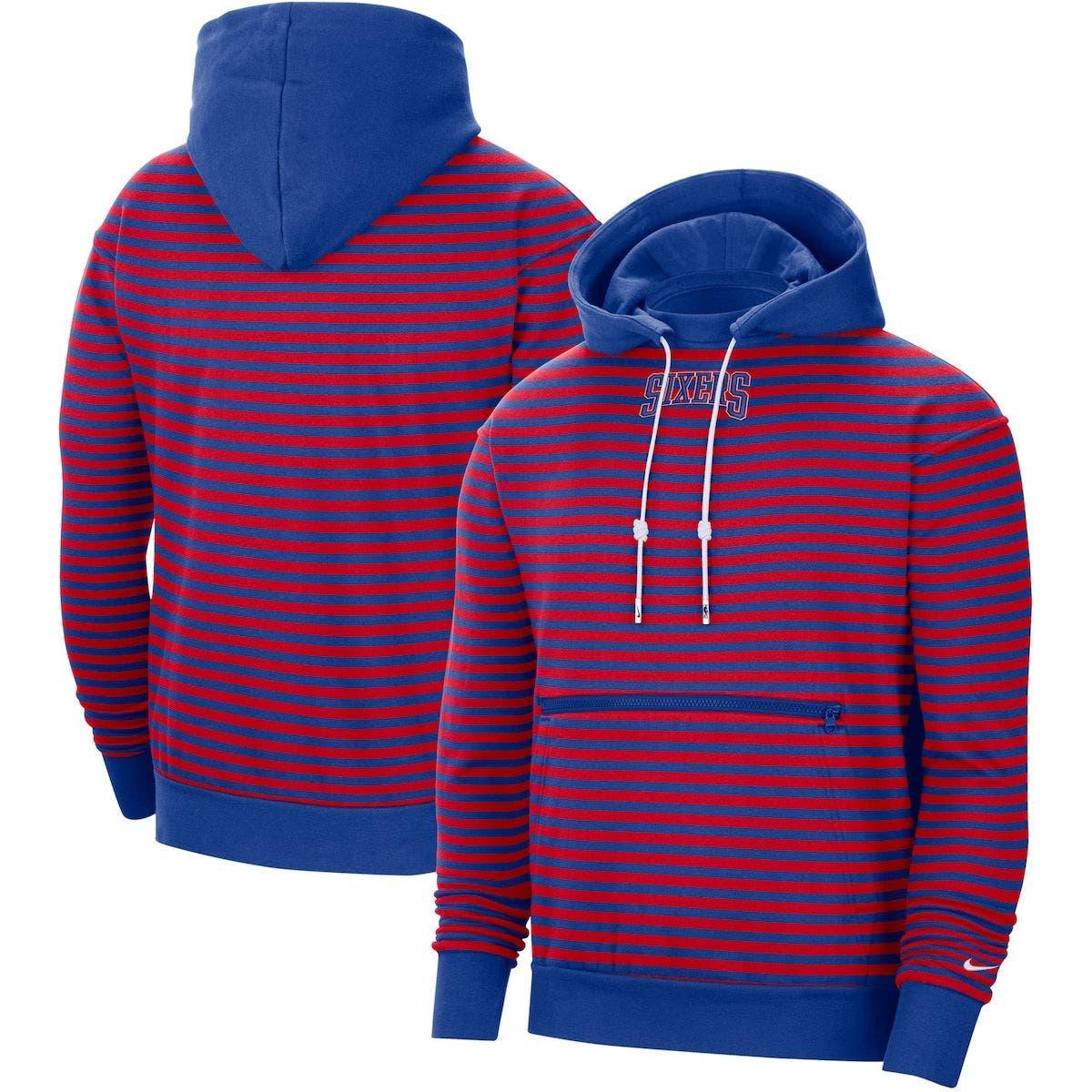 Nike /royal Philadelphia 76ers 75th Anniversary Courtside Striped Pullover  Hoodie At Nordstrom in Purple for Men | Lyst