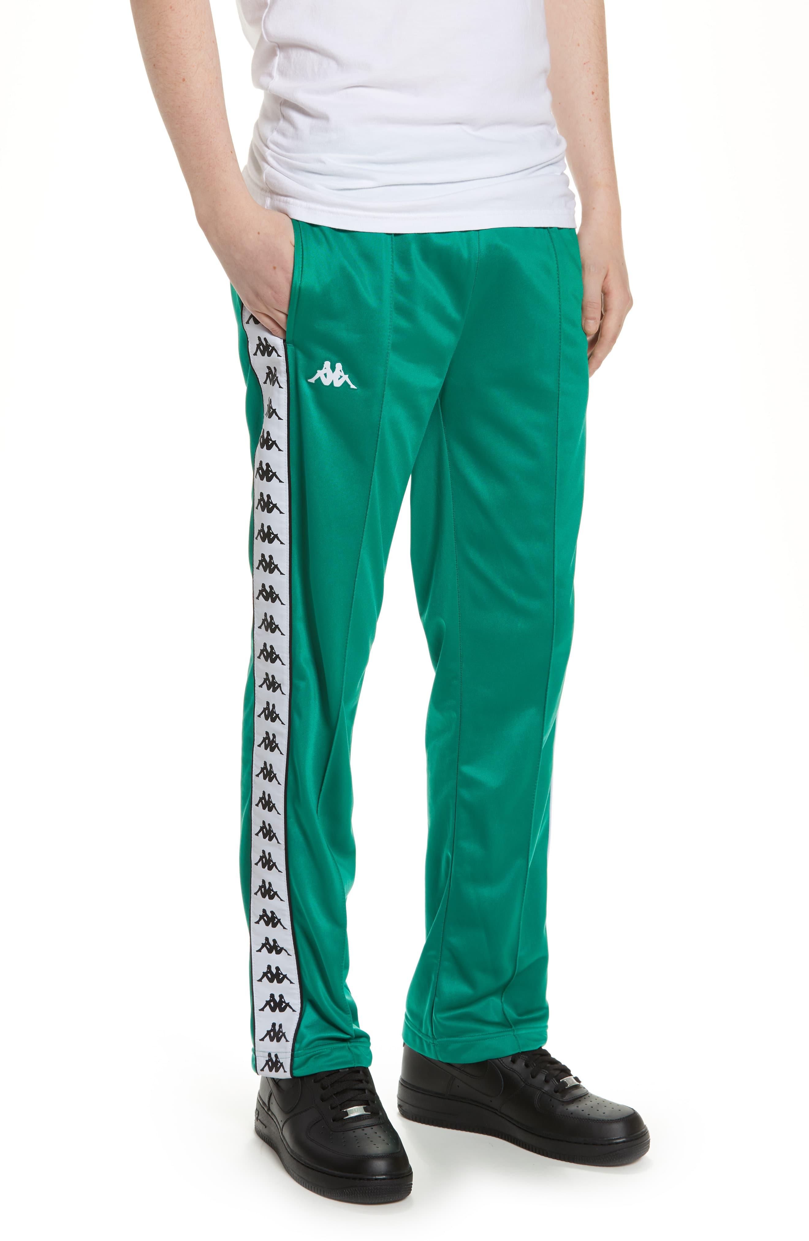 Kappa Active 222 Banda Astoriazz Slim Fit Track Pants in Green/ Black/  White (Green) for Men - Lyst