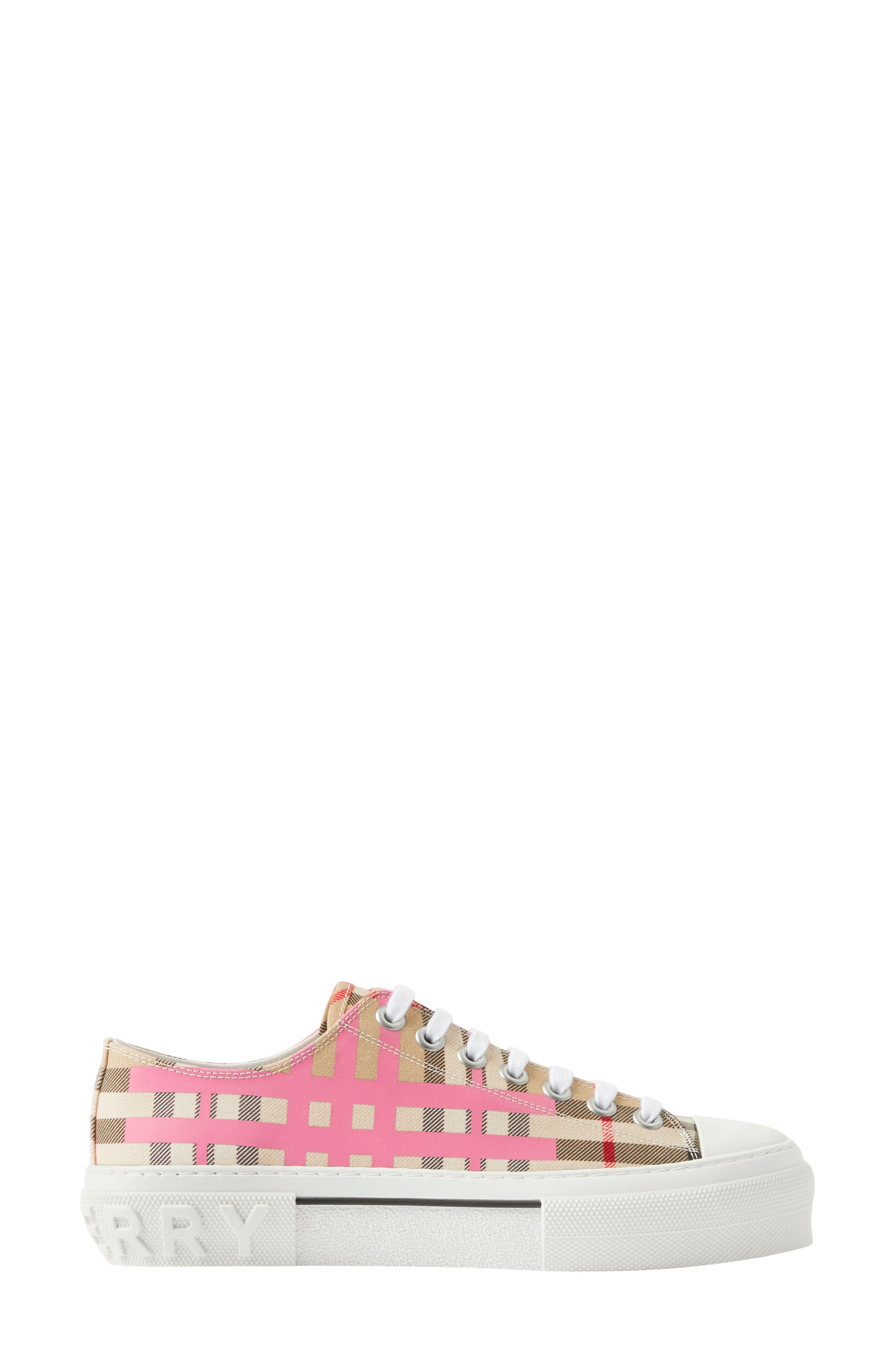 スニーカー BURBERRY 'Terrace Check' sneakers Pink Burberry Check Terrace leather sneakers​ for Women - Pink in