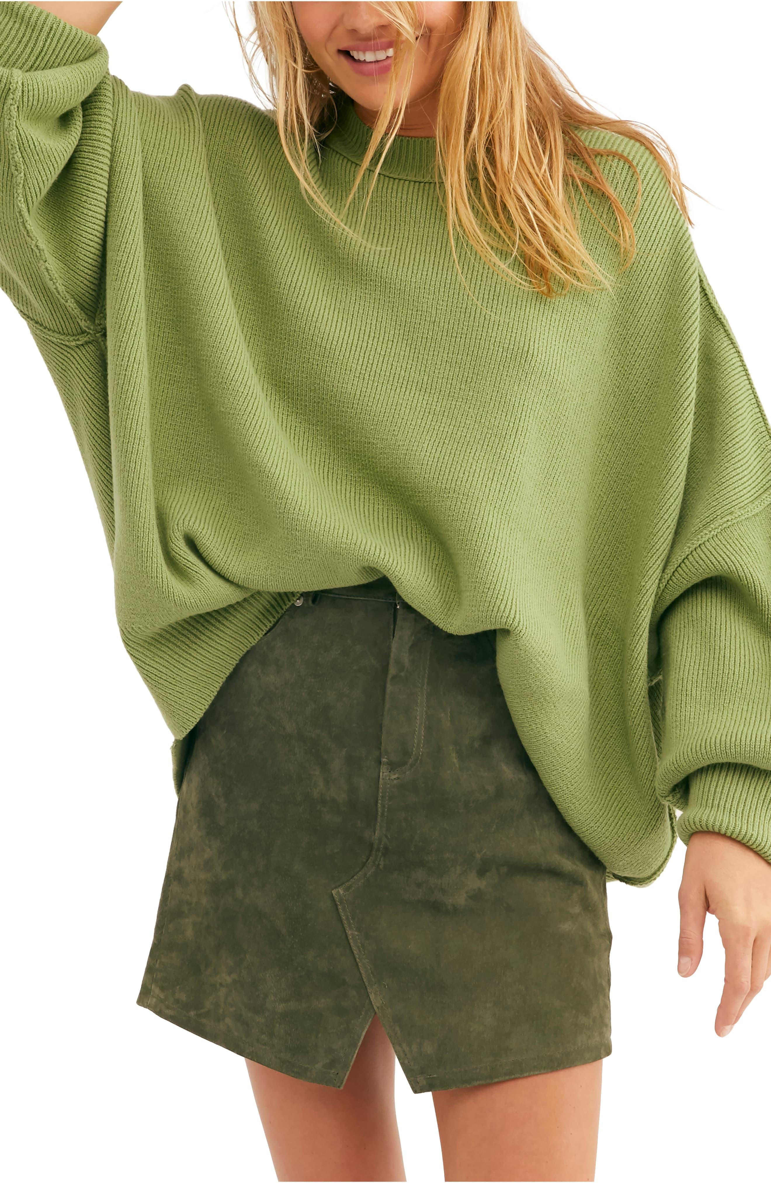 Free People Synthetic Easy Street Tunic in Green - Lyst