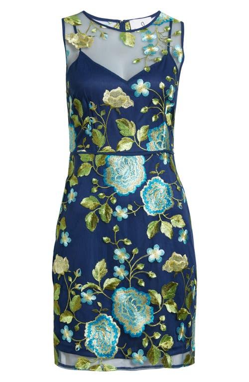 sam edelman embroidered mesh dress Embroidered Floral Sequin Cocktail Dress (Women)