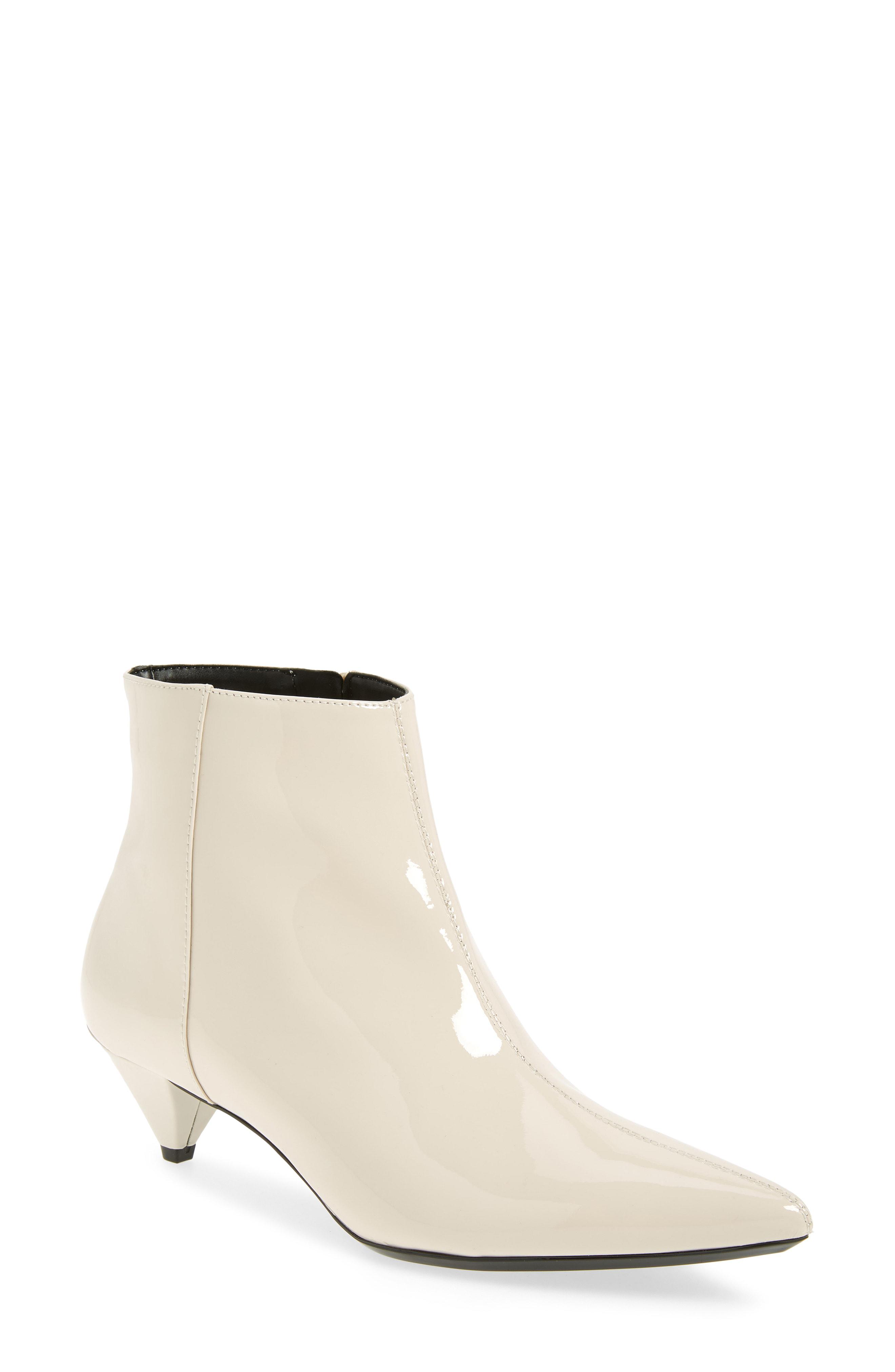 calvin klein white booties