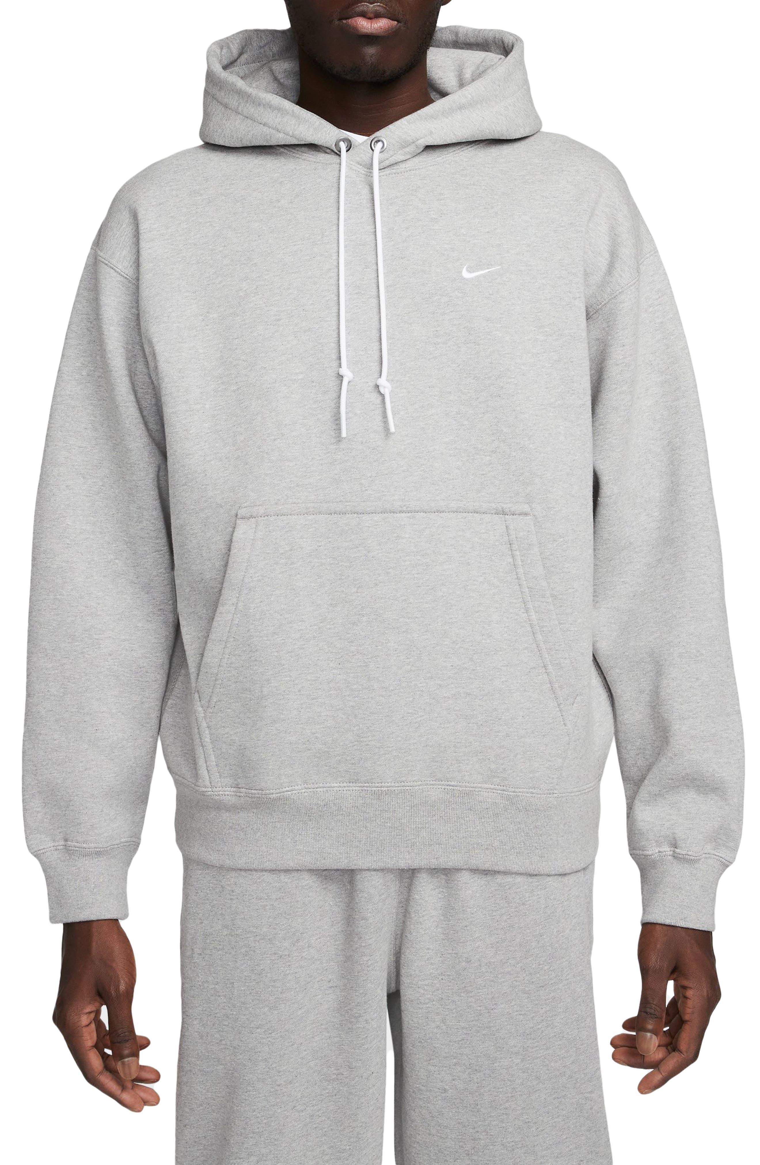 mens nike swoosh fleece hoodie