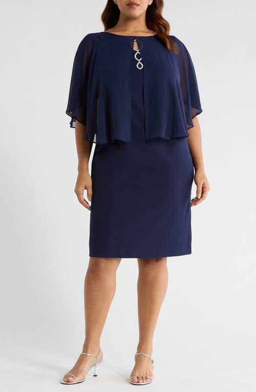 connected apparel evening dresses Connected Apparel Asymmetrical Floor Length Chiffon Dress main image 0