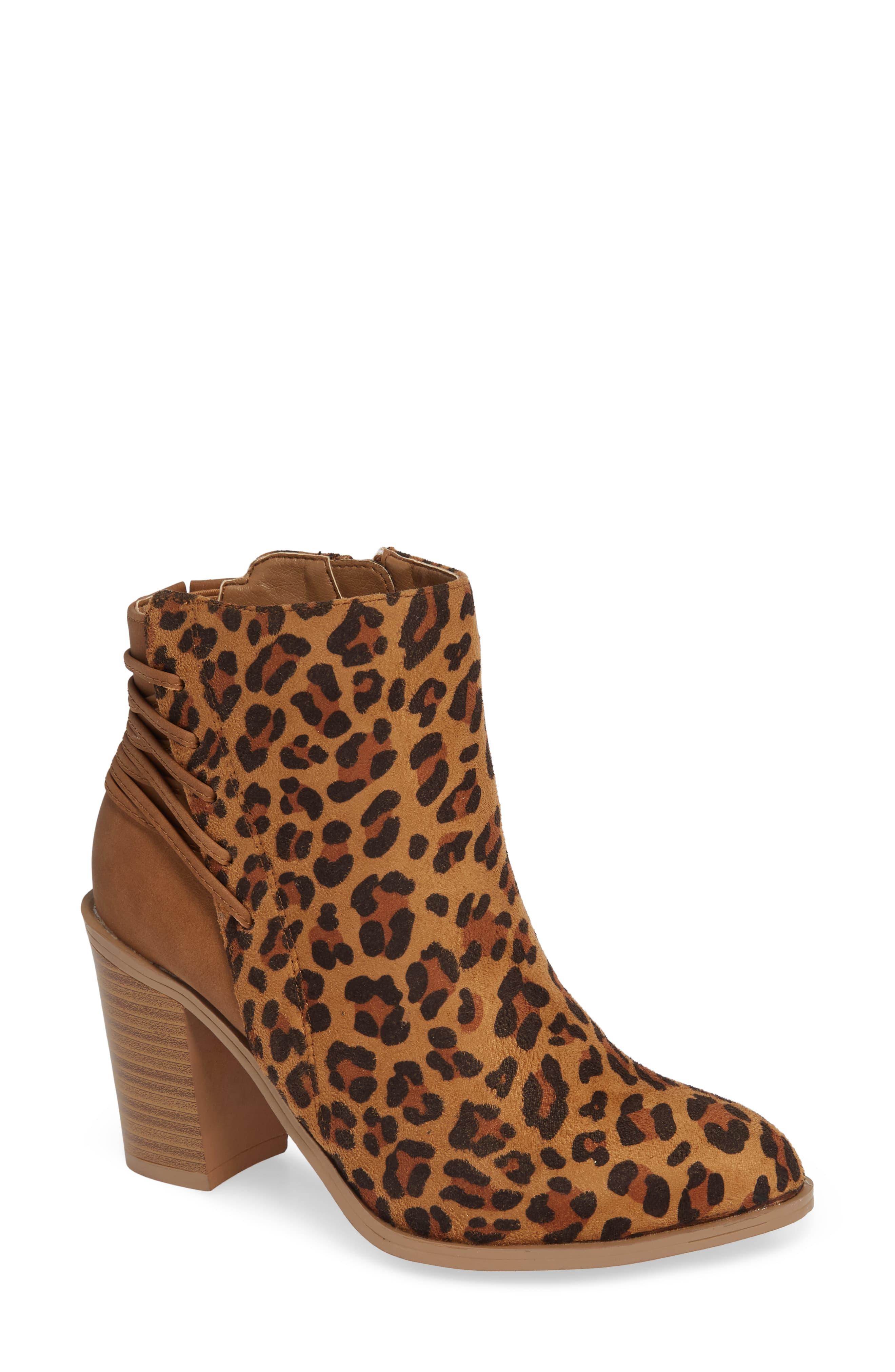 volatile leopard booties