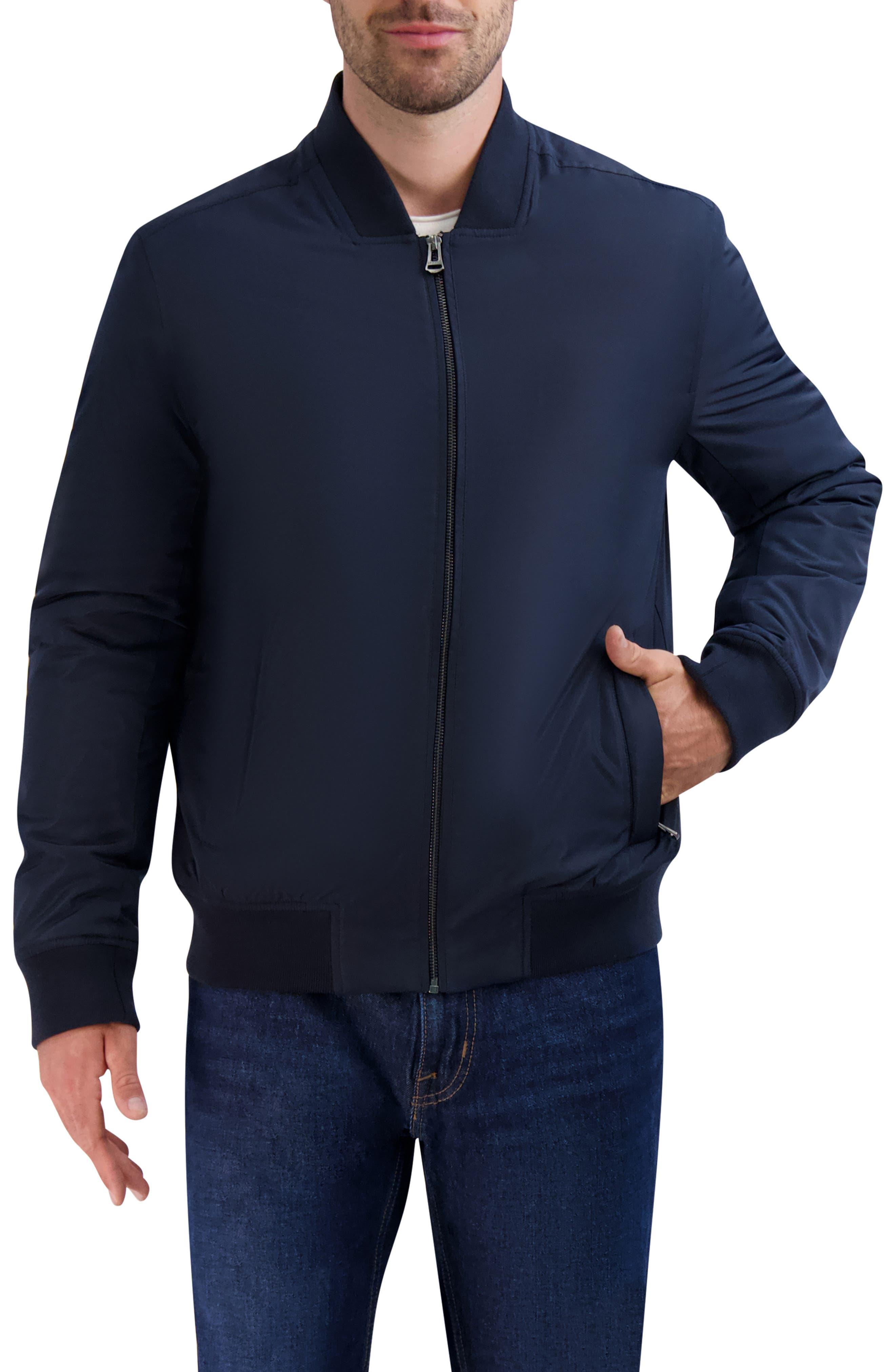 Cole Haan Insulated Bomber Jacket in Blue for Men Lyst