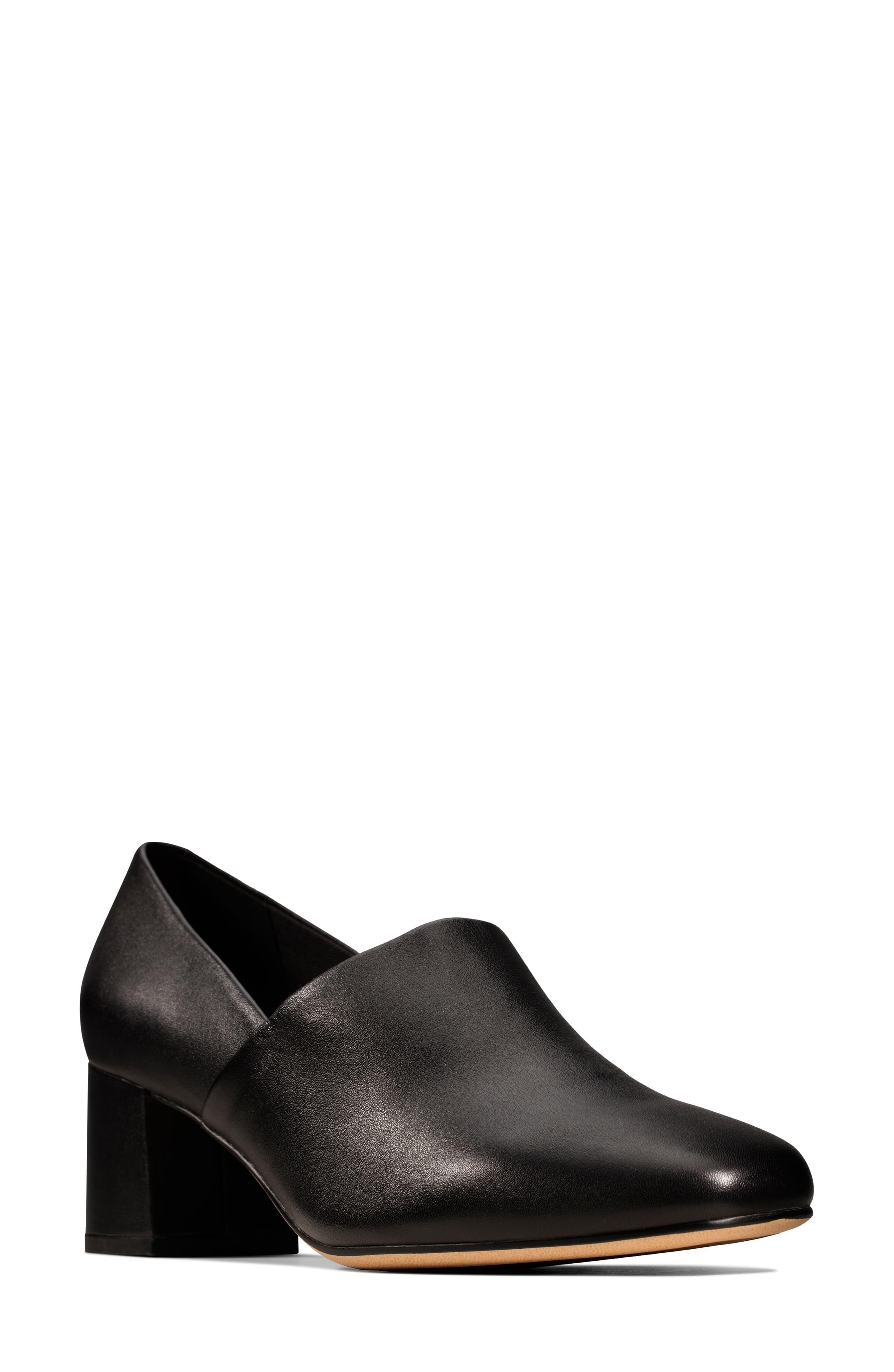clarks sheer lily leather pumps