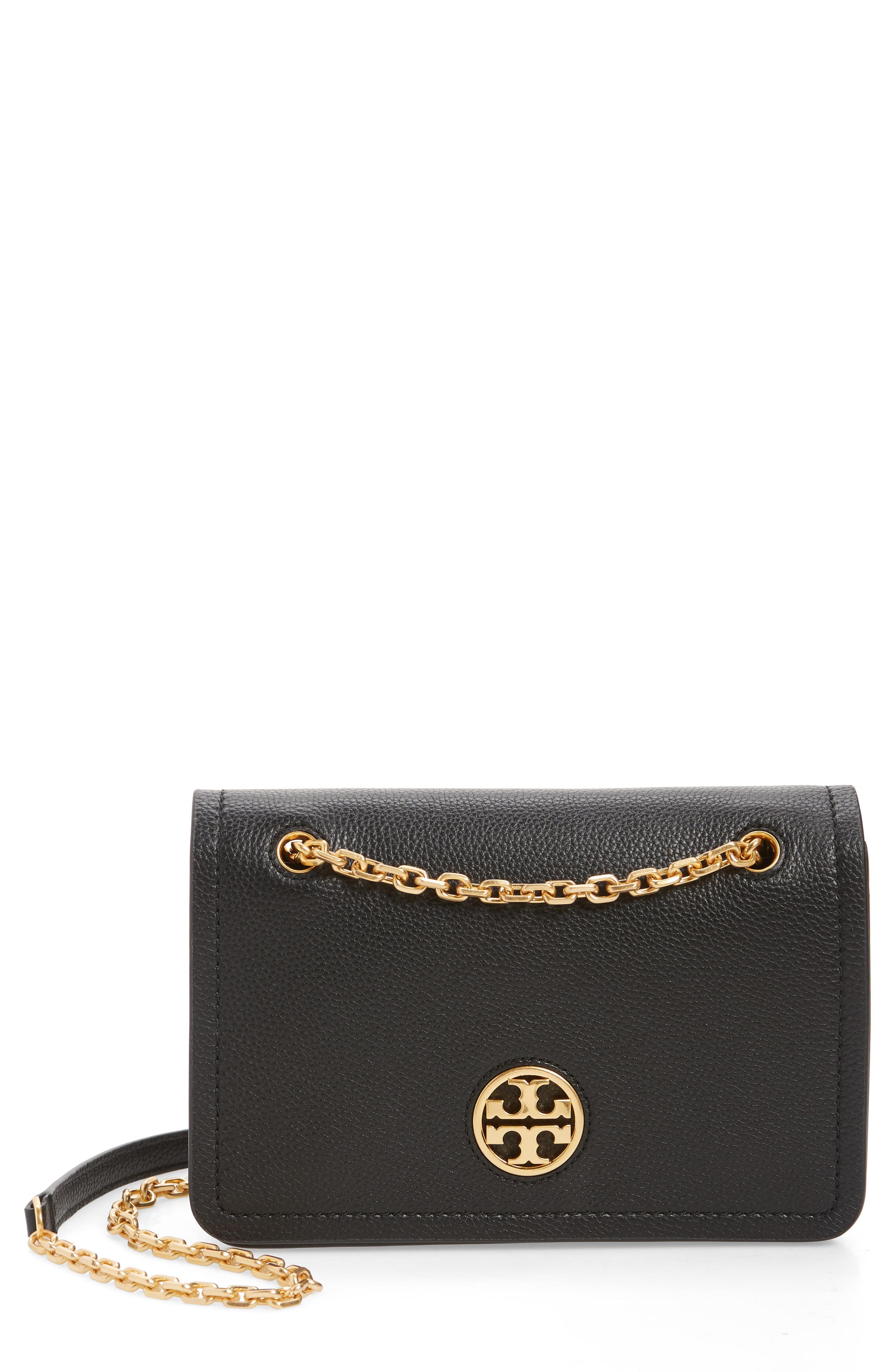 Leather crossbody bag Tory Burch Black in Leather - 33422766