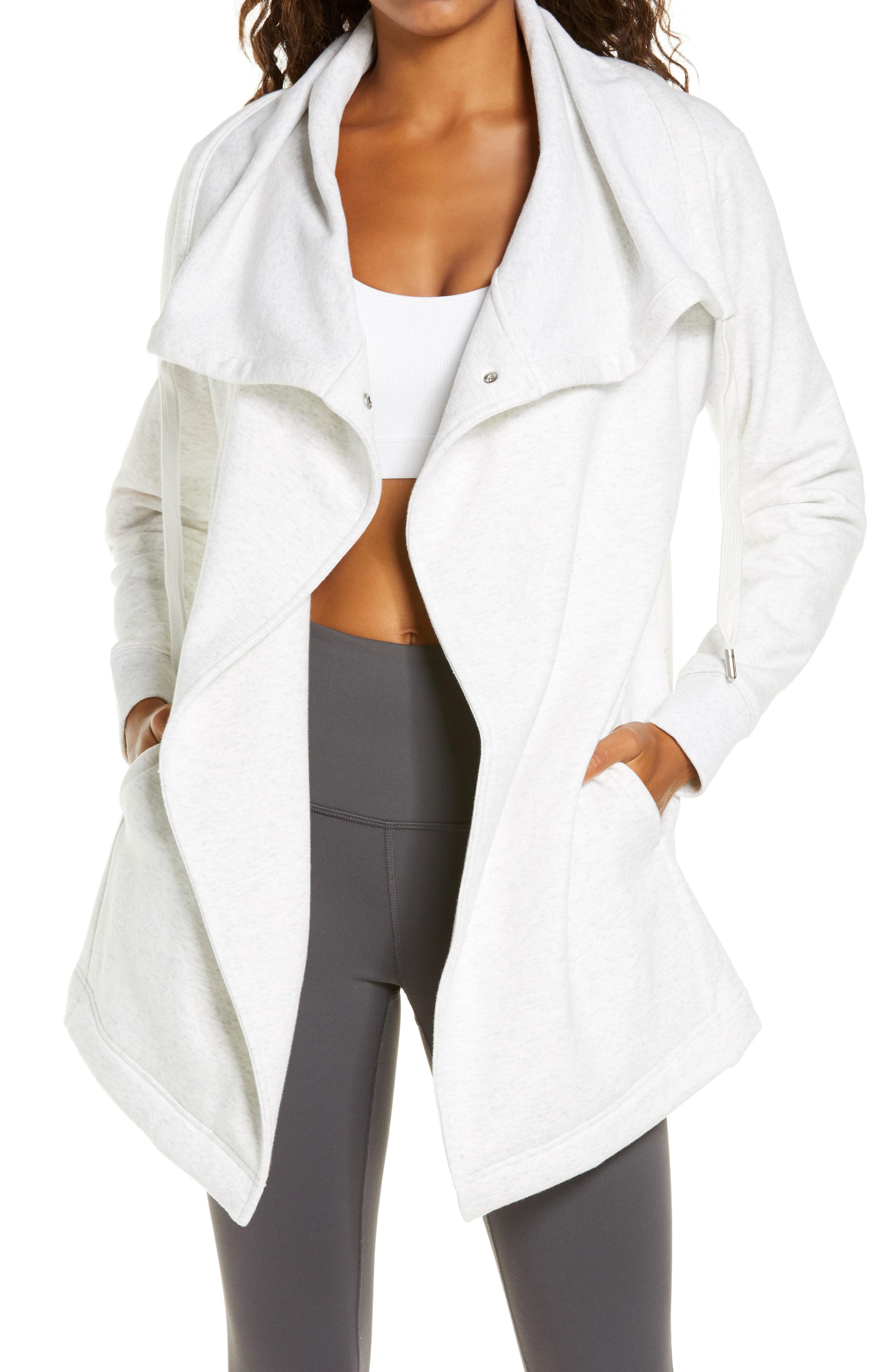 Zella Amazing Cozy Wrap Jacket in White Lyst