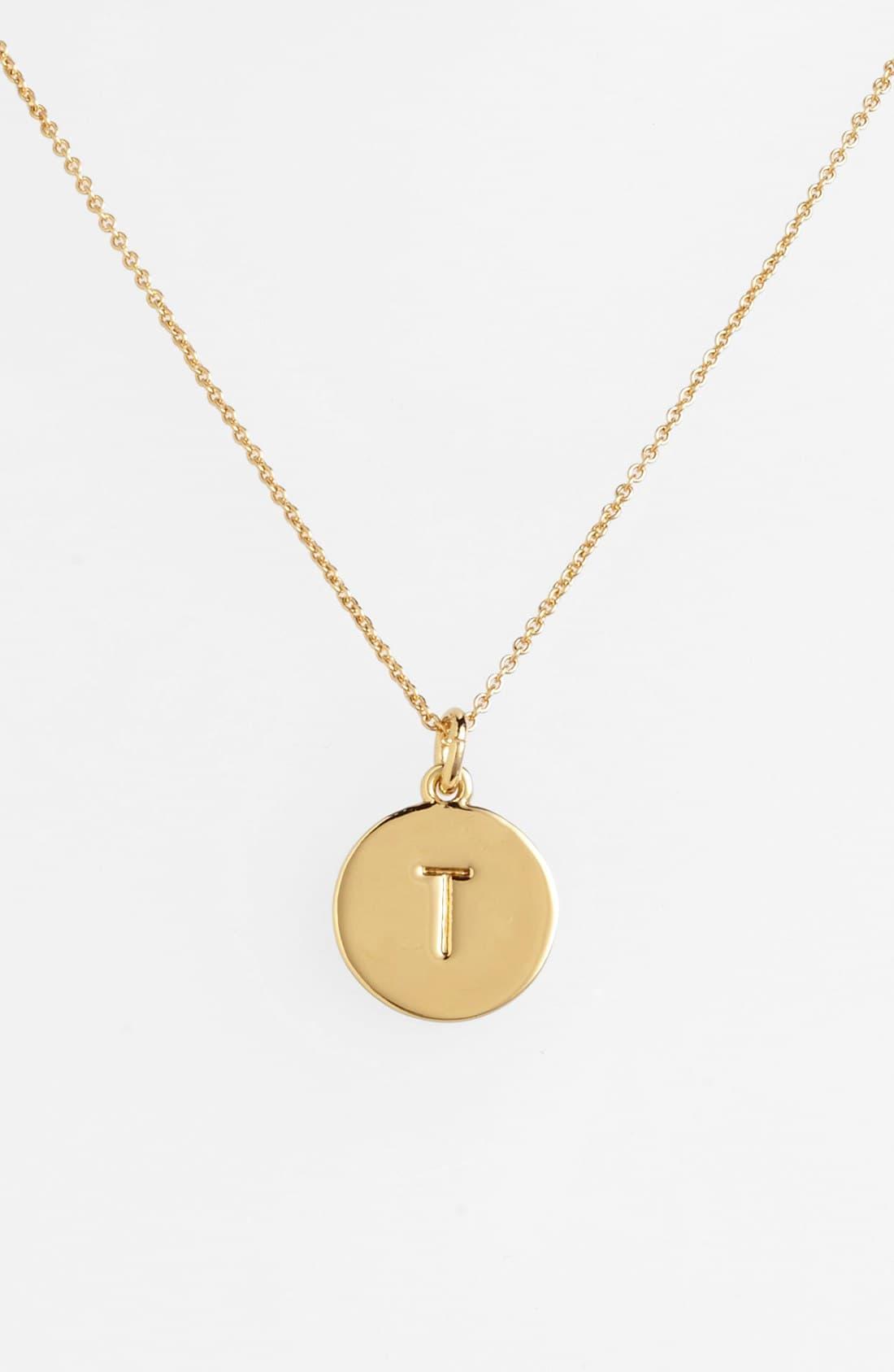 Kate Spade One In A Million Initial Pendant Necklace in t Gold