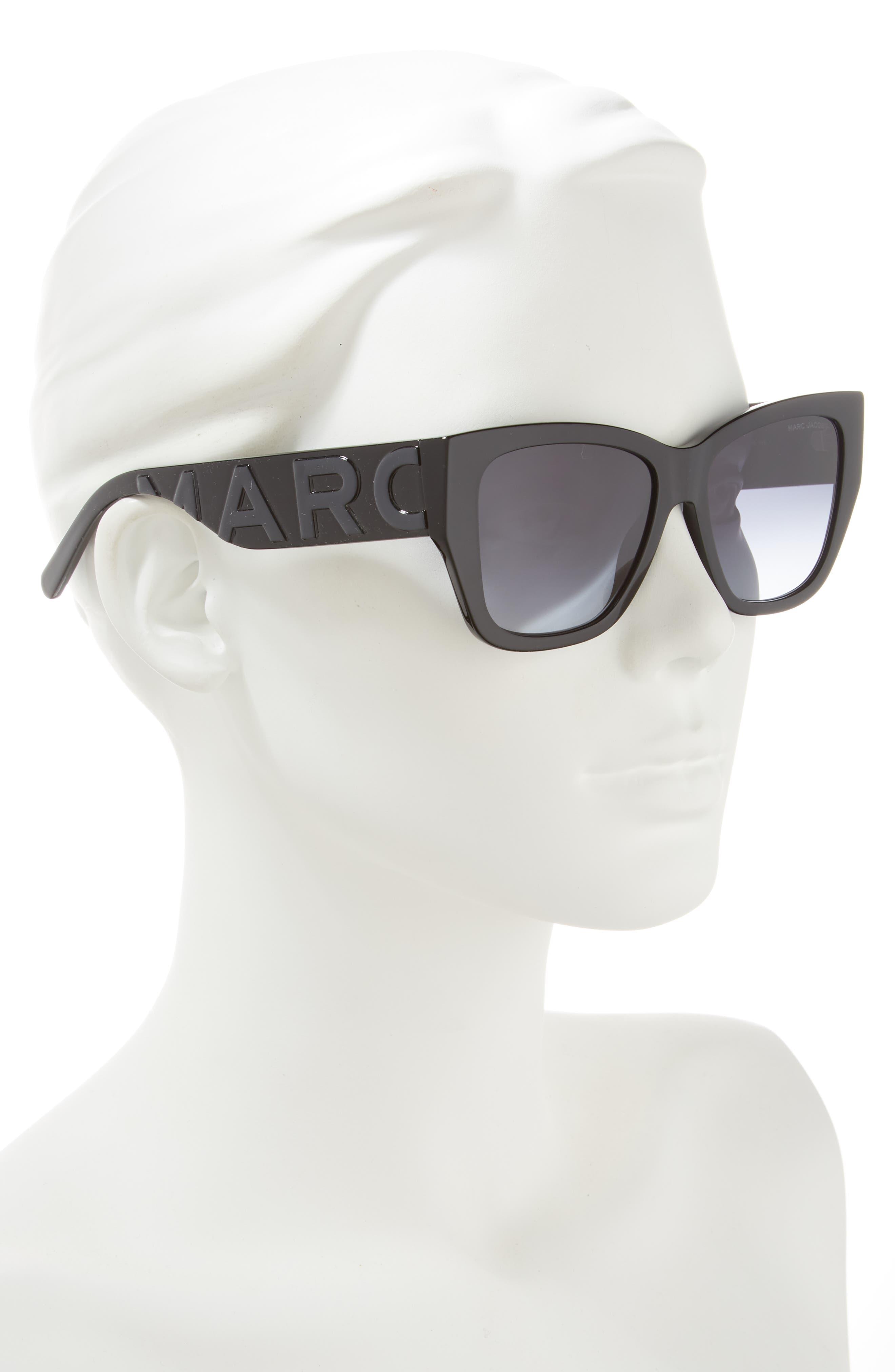 Marc Jacobs 55mm Cat Eye Sunglasses in Black