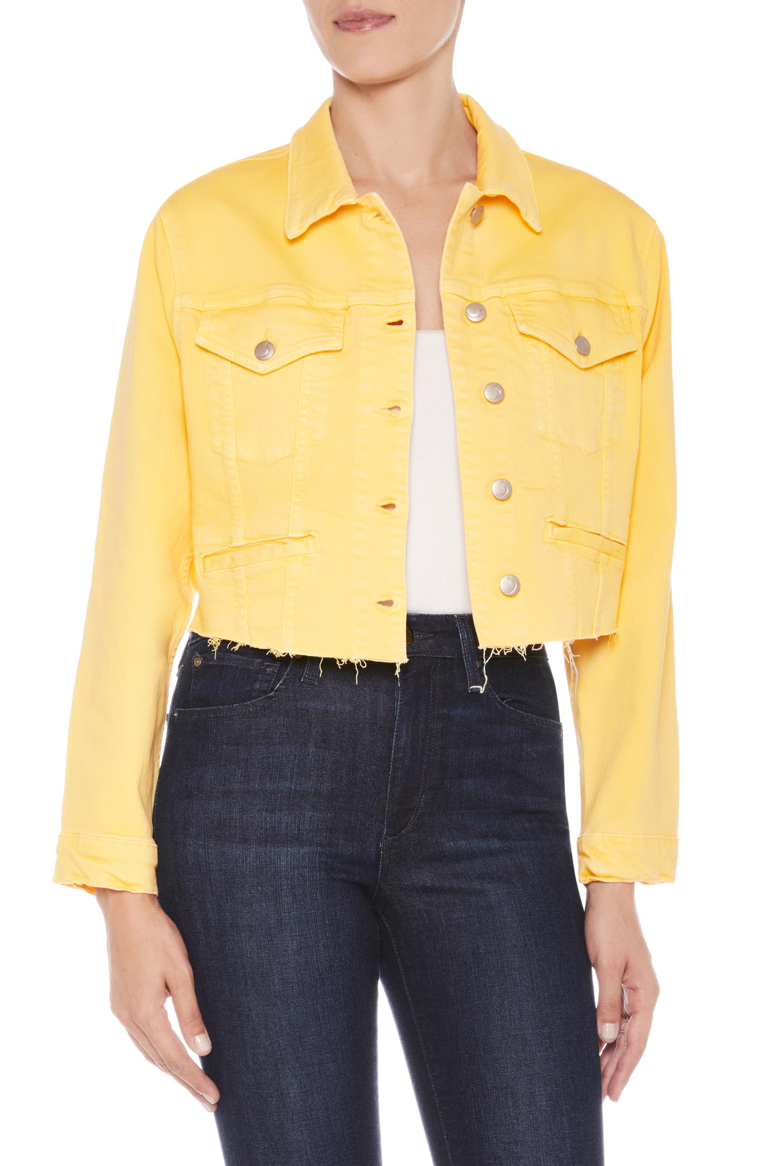 pale yellow denim jacket