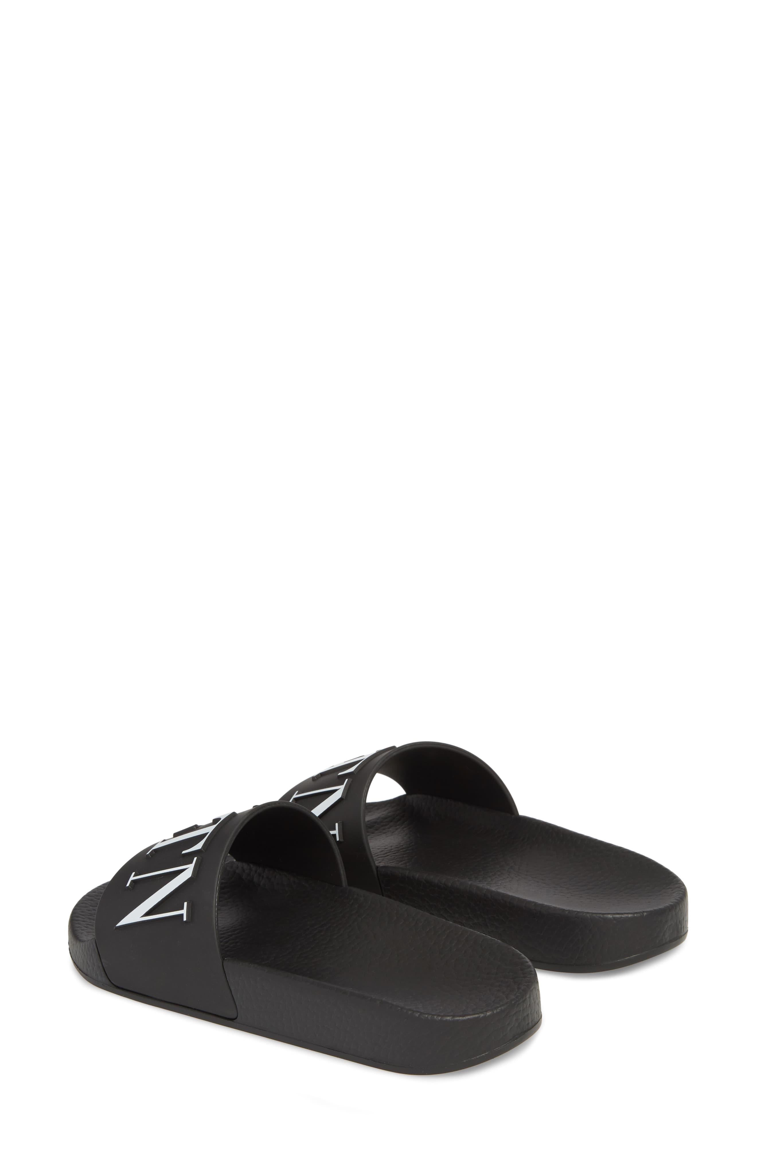 Valentino Vltn Pool Slide Sandal in Black - Save 42% - Lyst