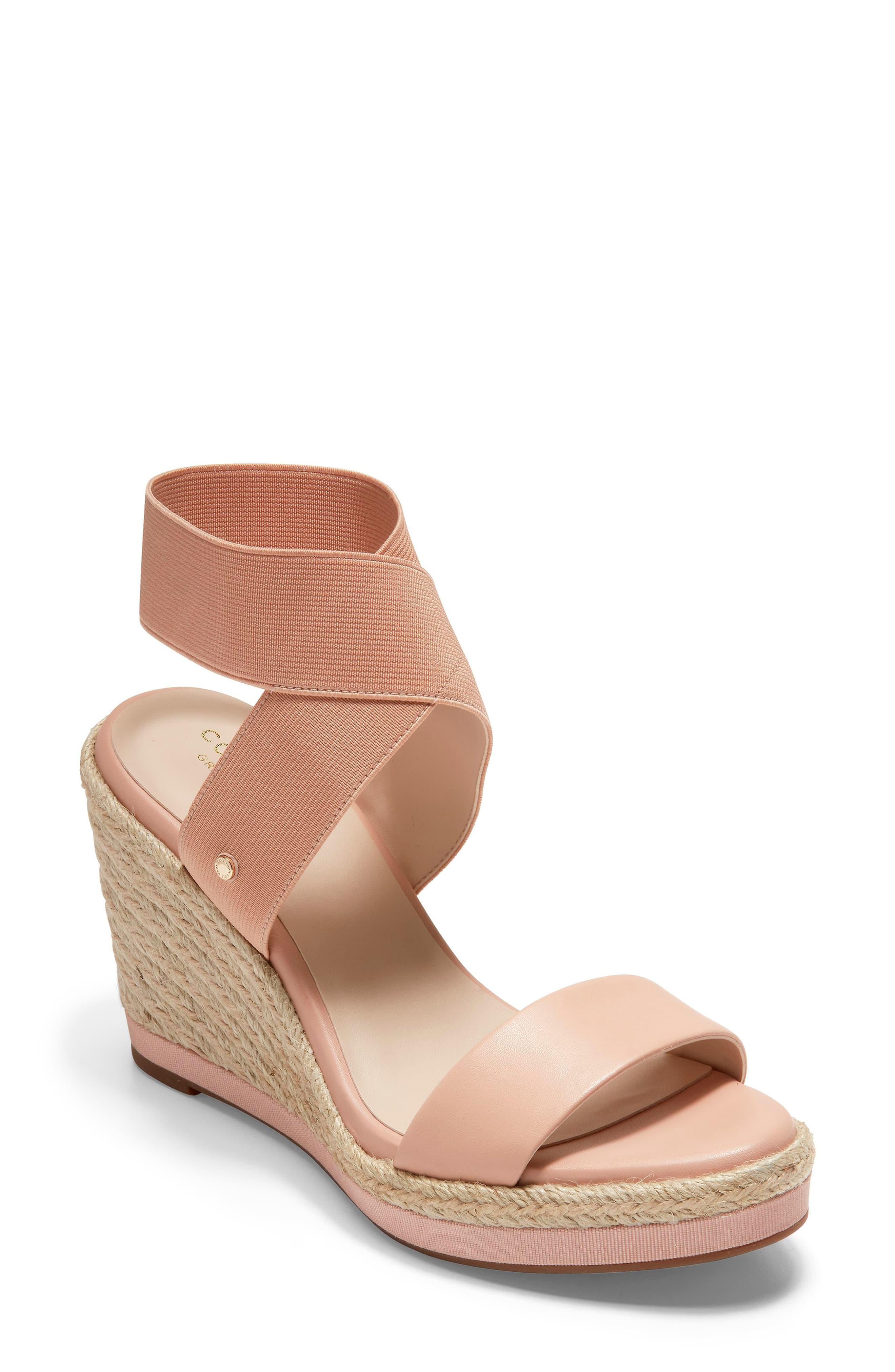 Cole Haan Cloudfeel Espadrille Wedge Sandal in Mahogany Rose Leather (Brown) - Save 15% - Lyst