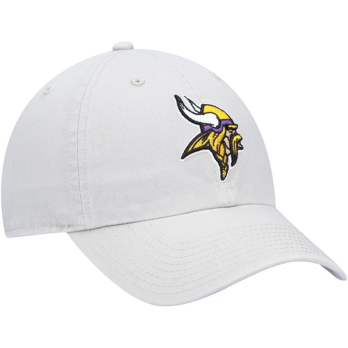 Men's '47 Black Minnesota Vikings Team Tonal Clean Up Adjustable Hat